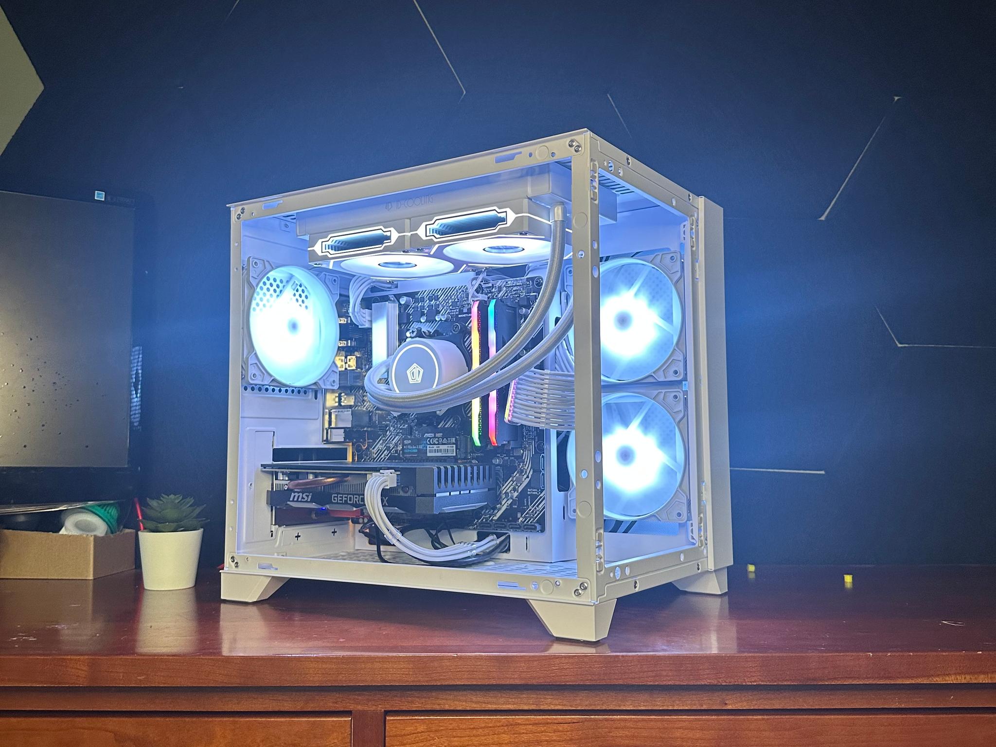 White RTX Gaming PC with AIO