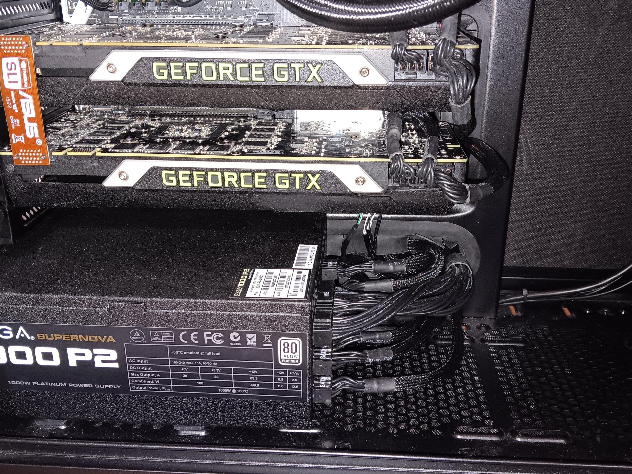 Fractal Design Define R5, ATX Asus X99-A II, i7-6950X 10C/20T 3.00GHz, 64GB DDR4, 2- Titan Xs, 3.5TB