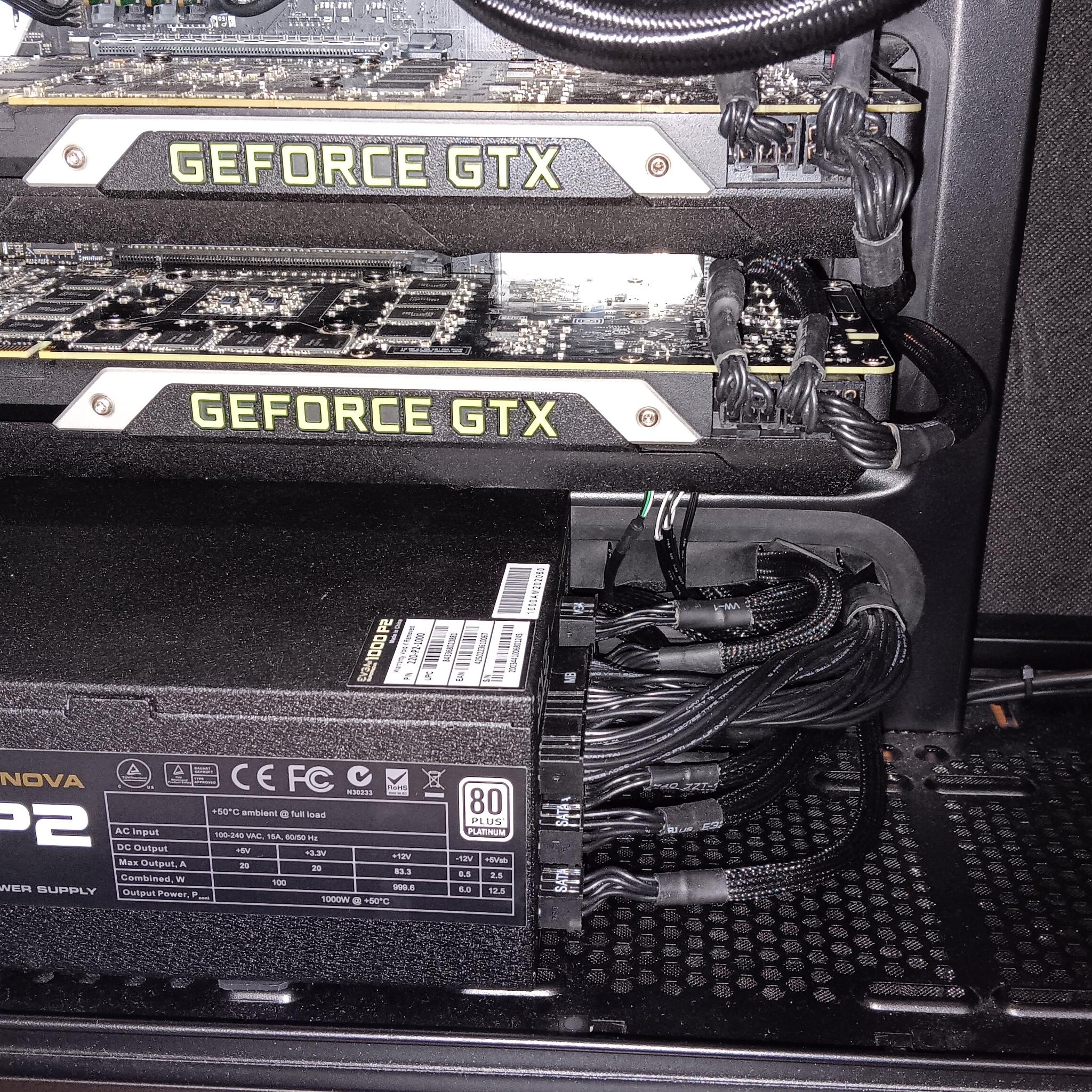 Fractal Design Define R5, ATX Asus X99-A II, i7-6950X 10C/20T 3.00GHz, 64GB DDR4, 2- Titan Xs, 3.5TB