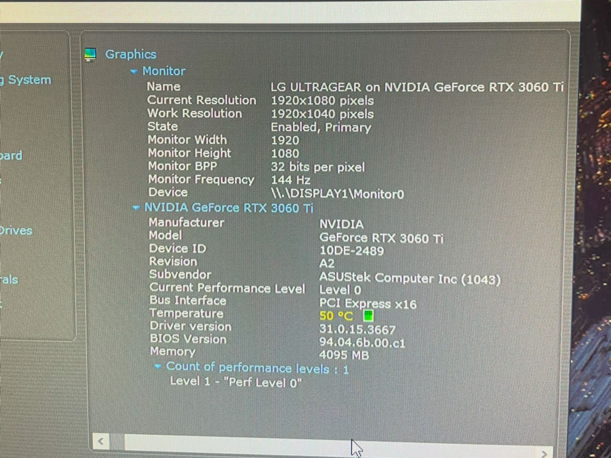 ASUS RTX 3060 Ti