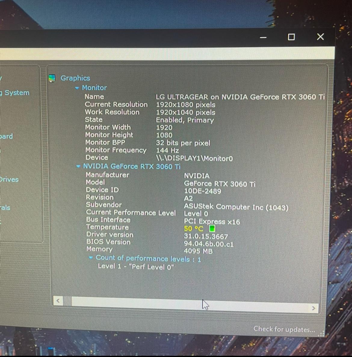ASUS RTX 3060 Ti