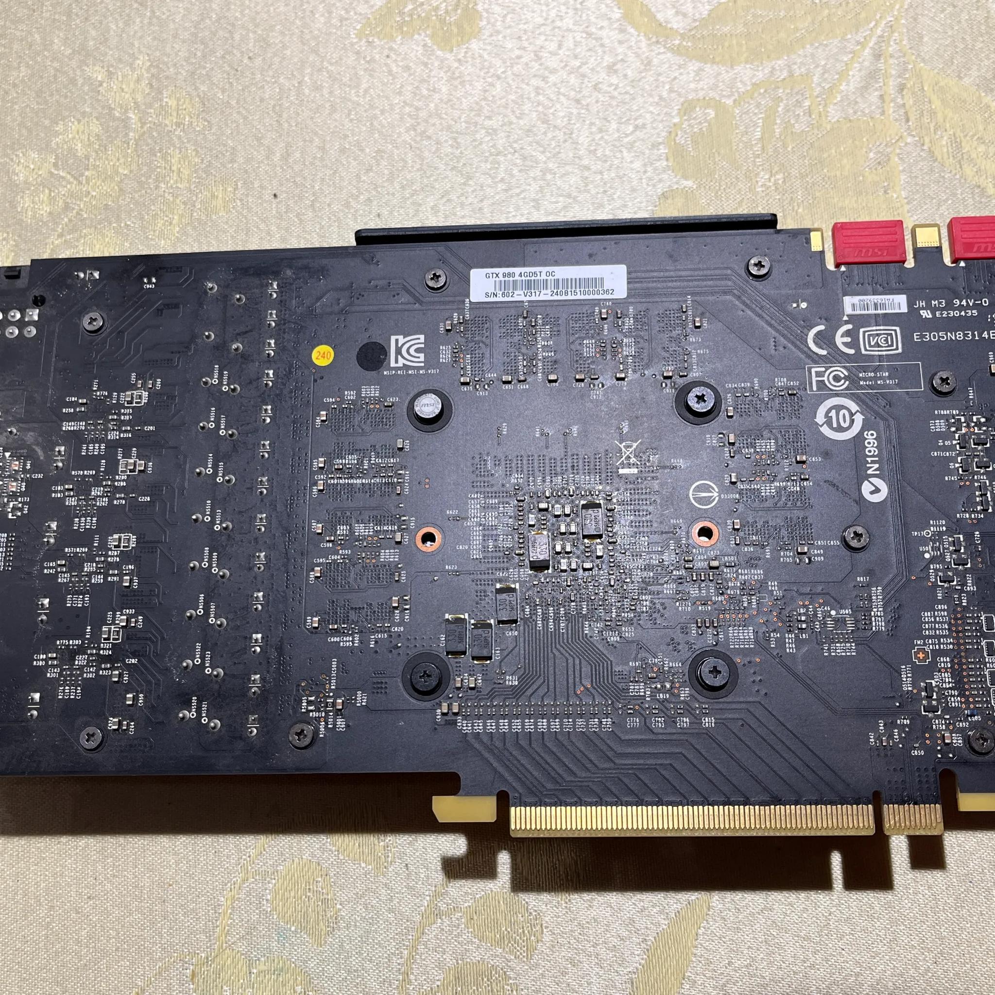 MSI ARMOR GeForce GTX 980 GDDR5 4GB OC Graphics Card