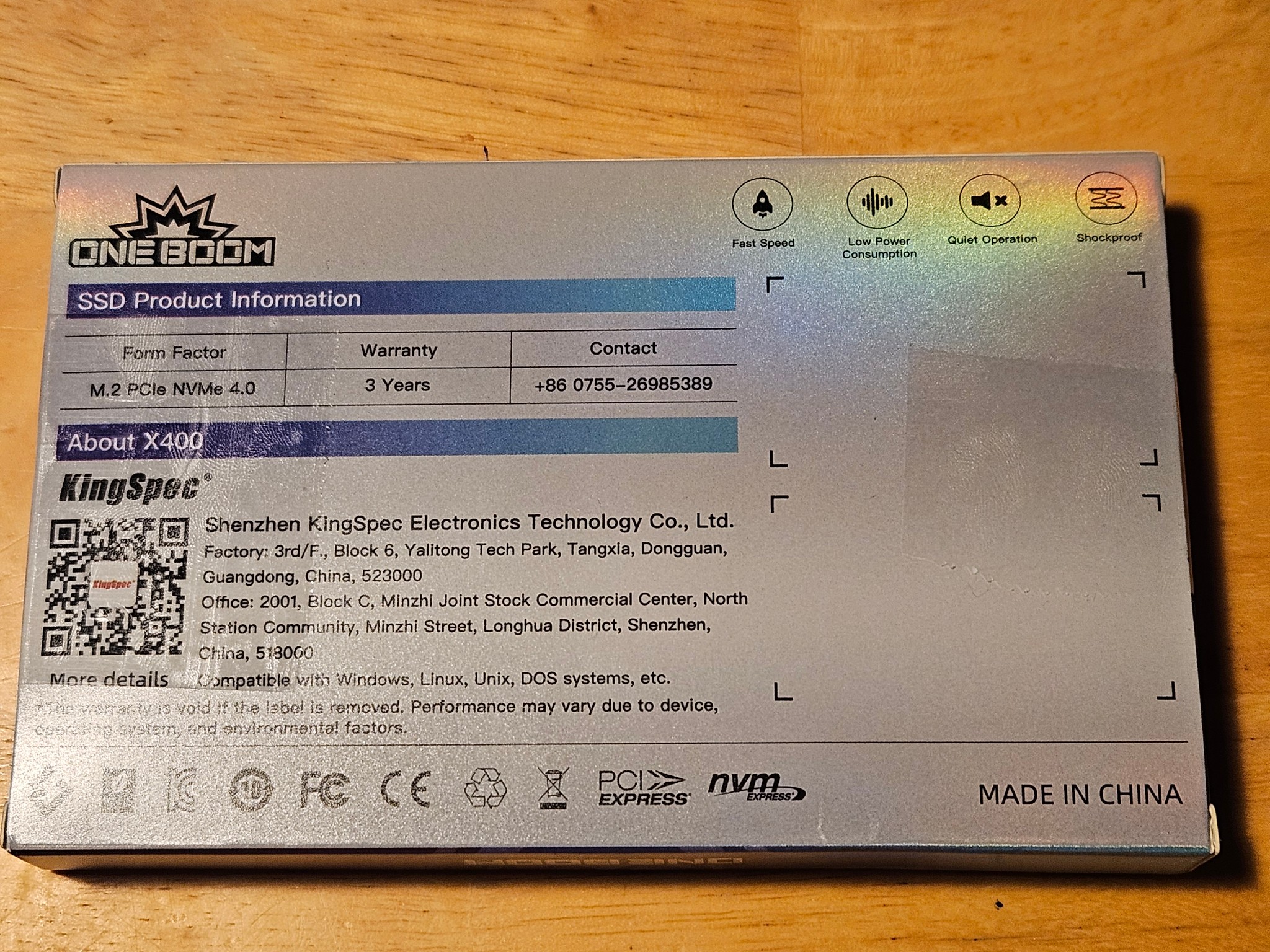 OneBoom by KingSpec 2TB Pride X400 SSD