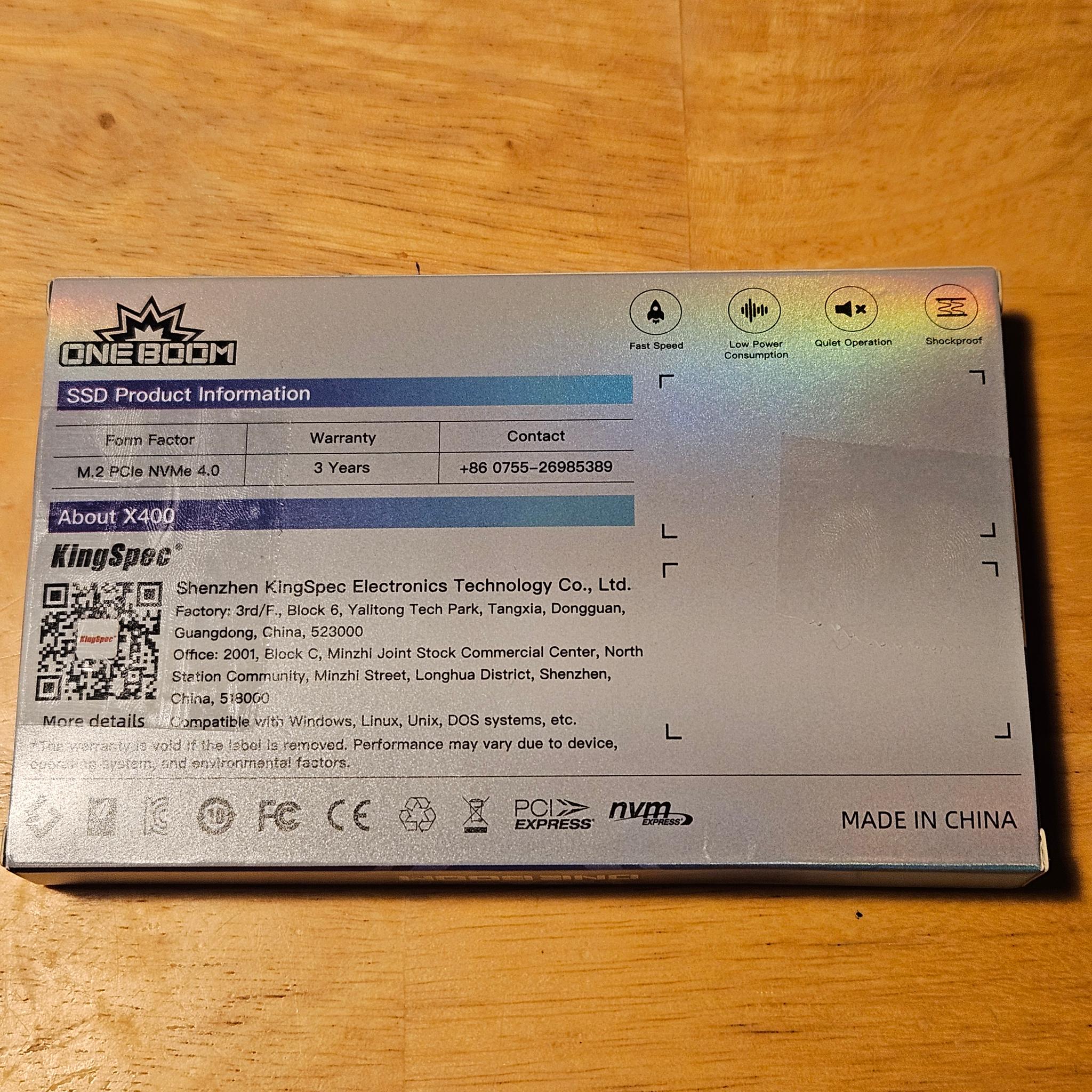 OneBoom by KingSpec 2TB Pride X400 SSD