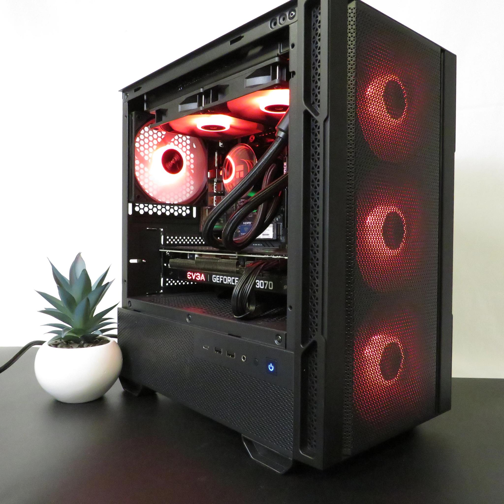 Compact POWER! Ryzen 5 7400F + EVGA RTX 3070 XC3 + 32 GB DDR5 RAM + 1 TB NVME