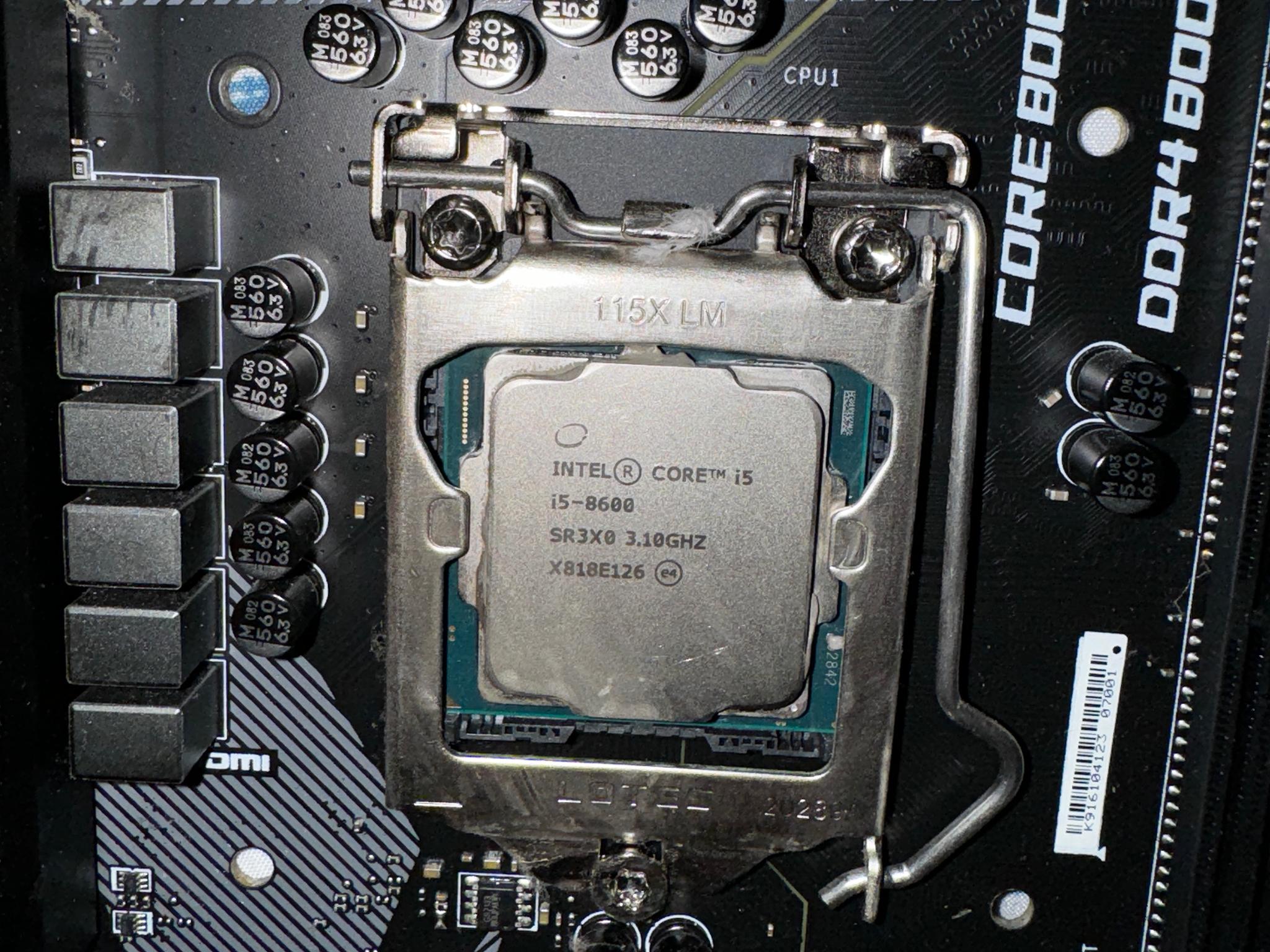 MSI MPG Z390 Gaming Edge AC + i5-8600