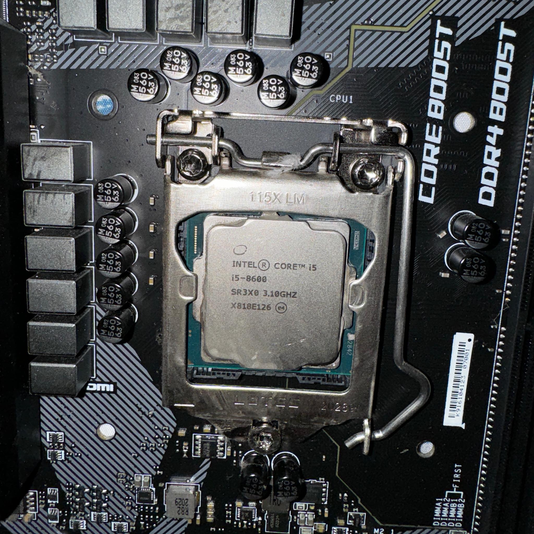 MSI MPG Z390 Gaming Edge AC + i5-8600