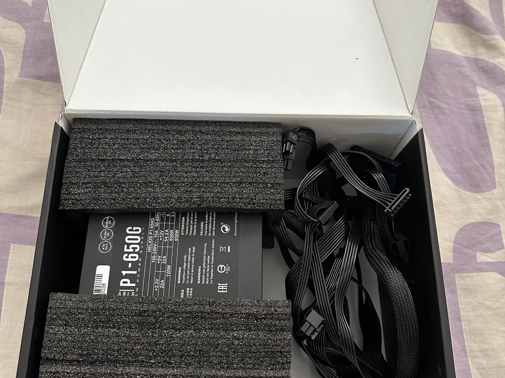 GAMDIAS Helios P1-650G, 650W 80 Plus Gold ATX Power Supply