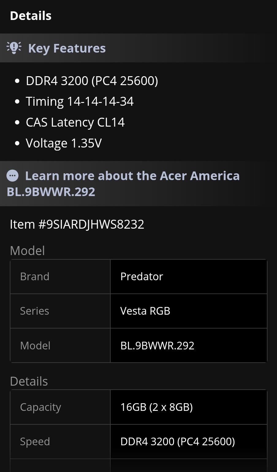 Predator vesta rgb