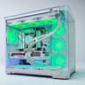 White RX 9070 XT Ryzen 7 7700X 32GB DDR5 2TB M.2 Win 11 Pro Gaming PC