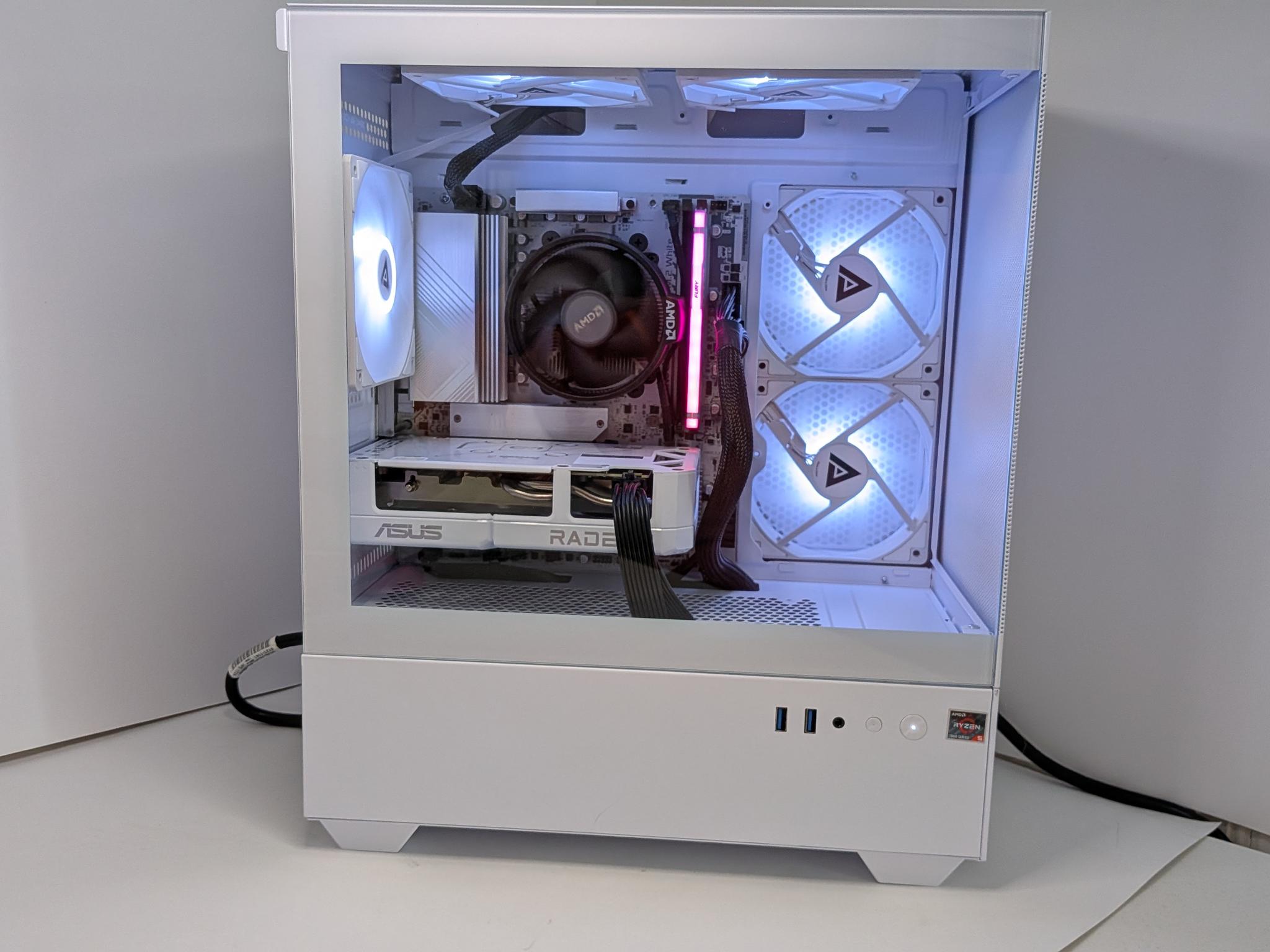 New ALL AMD AM5 Custom Gaming PC Lunar White