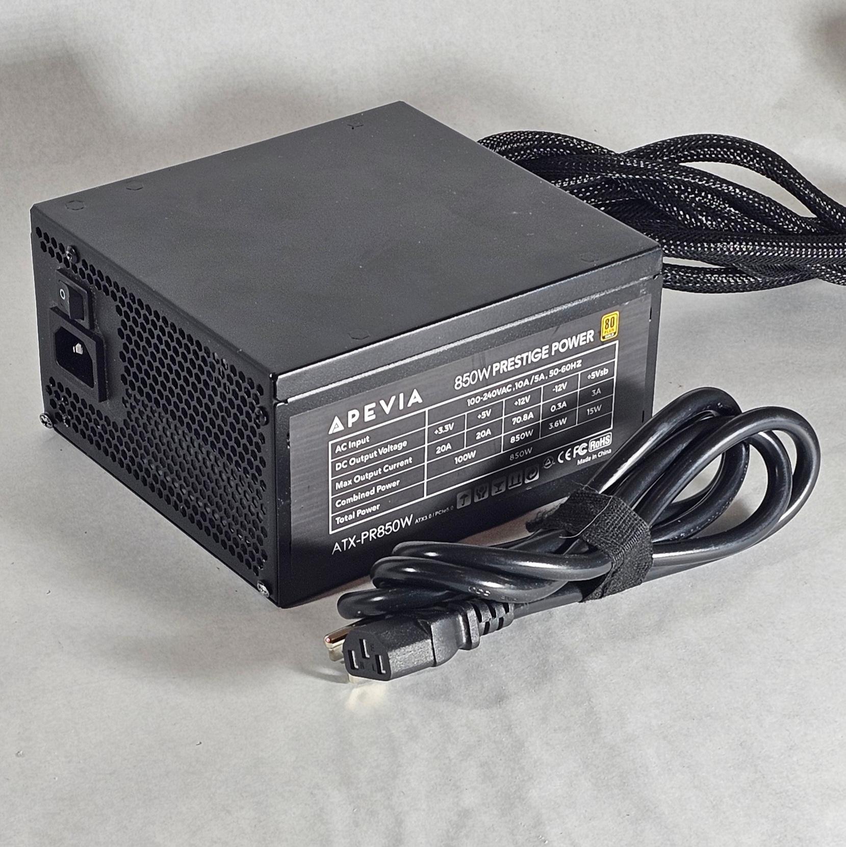 850 Watt PSU Apevia Prestige Power ATX-PR850W 850W Power Supply