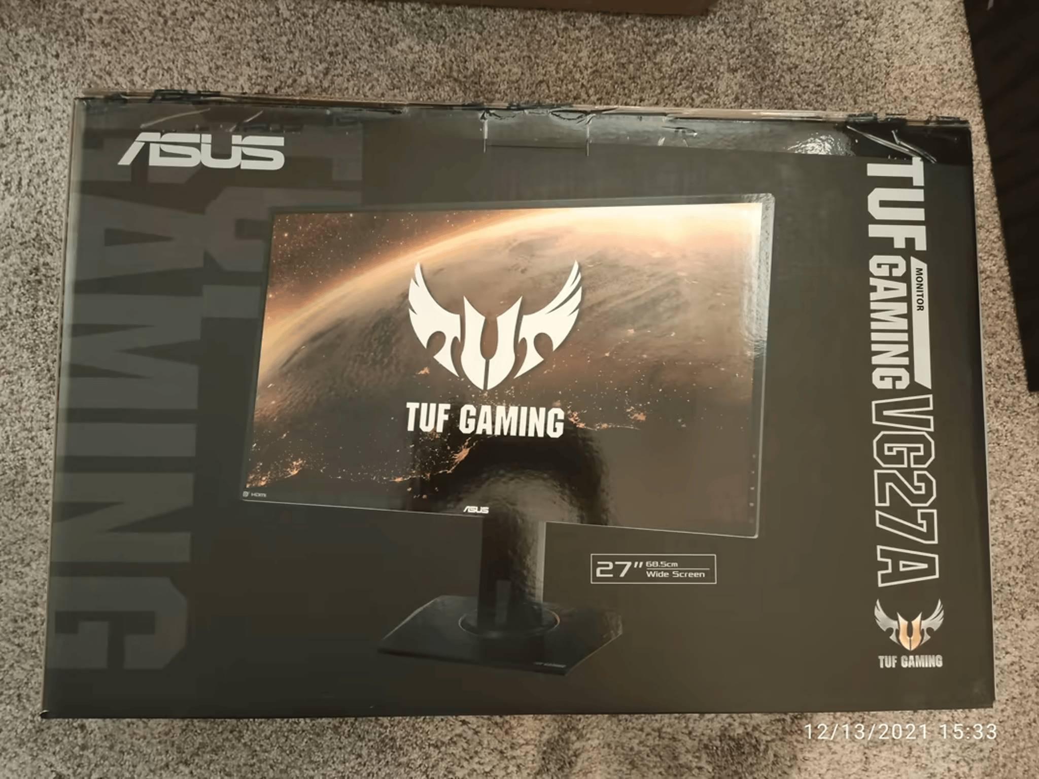 Asus VG27AQ 27" 1440p 165hz HDR10 G-Sync Compatible Monitor