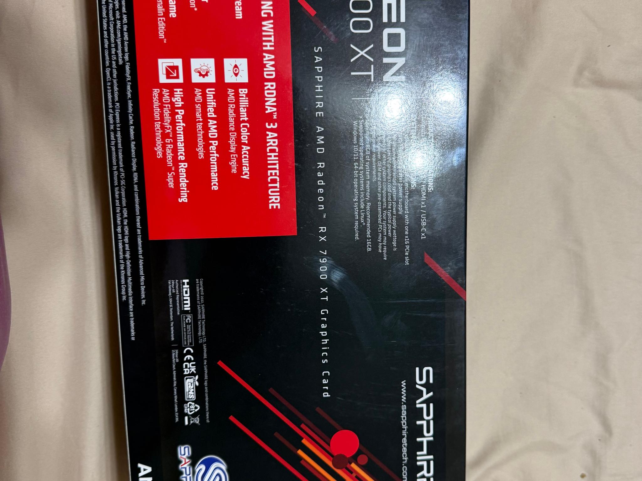 SAPPHIRE 7900 XT 20GB