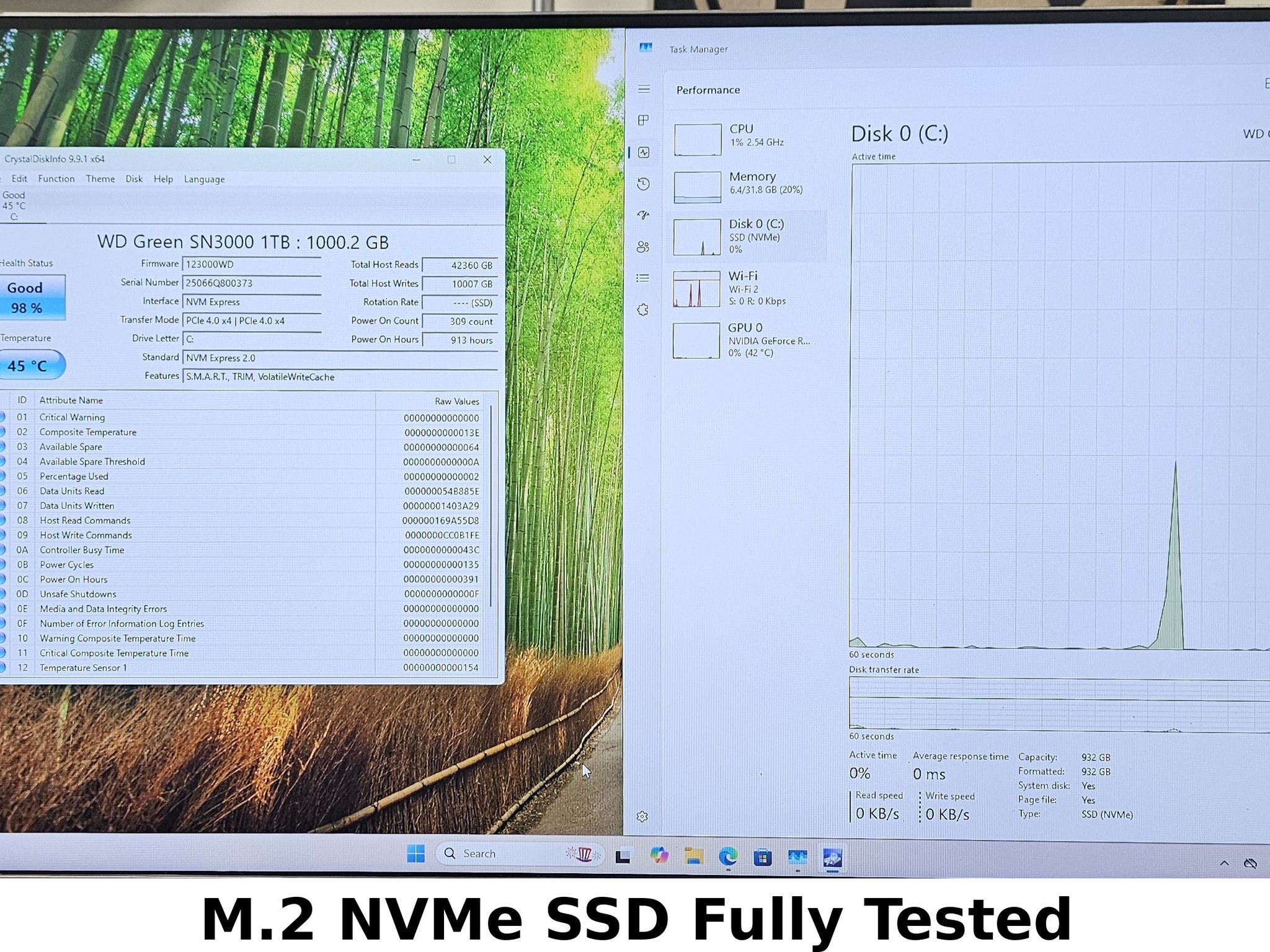 1TB NVMe M.2 SSD WD Green SN3000 Gen4