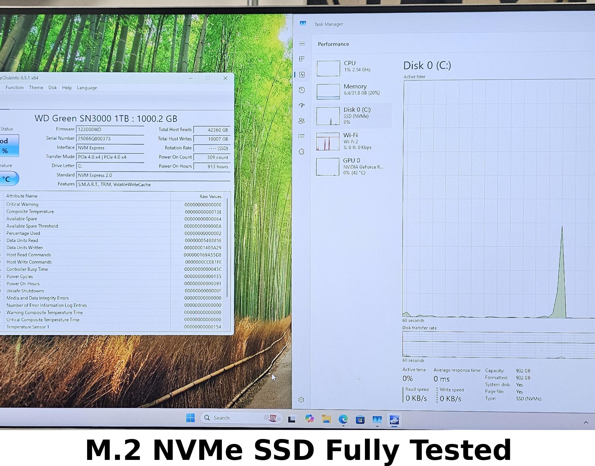 1TB NVMe M.2 SSD WD Green SN3000 Gen4
