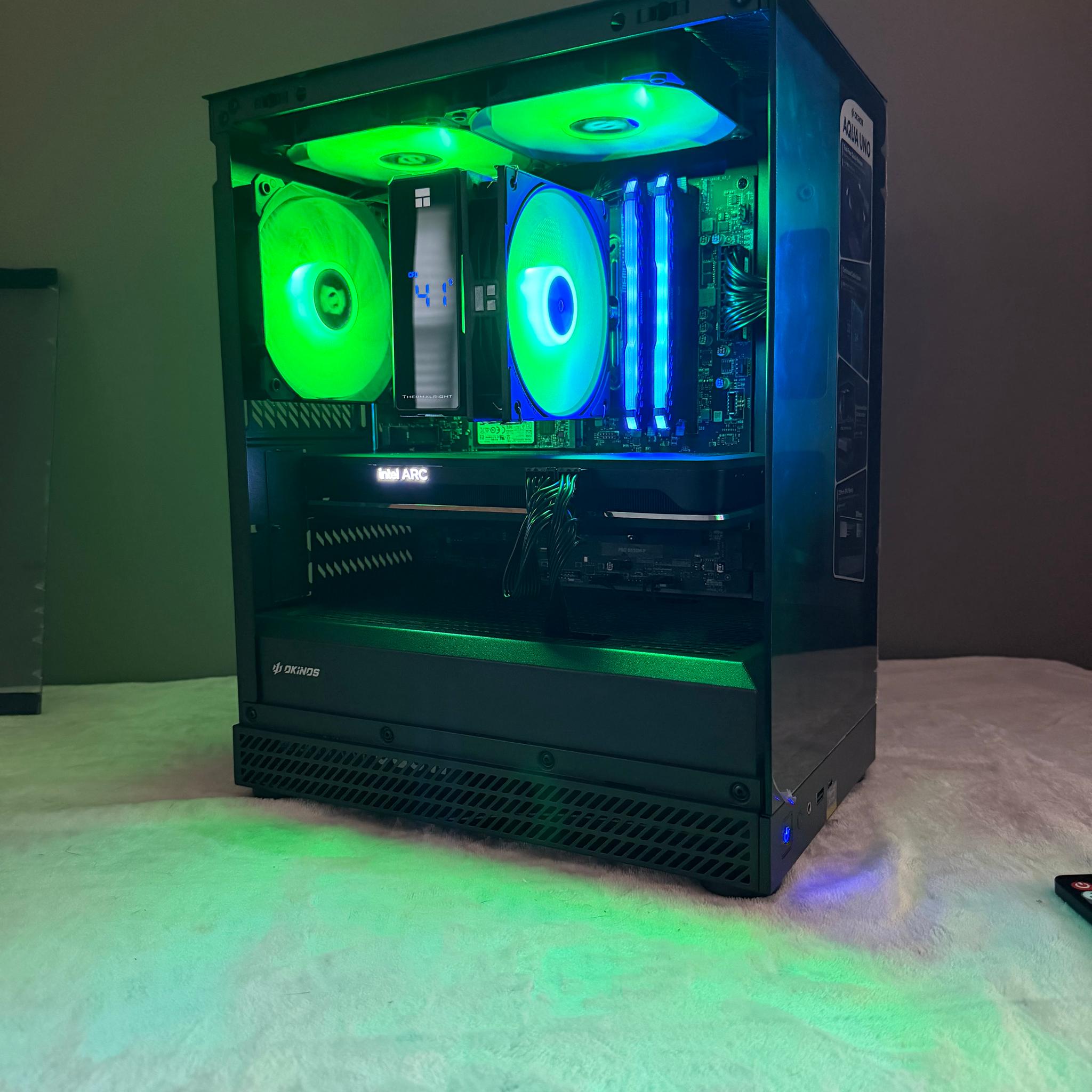 Arc A750 Custom Gaming PC - Ryzen 5 5500, 32GB RAM, 1.25tb storage