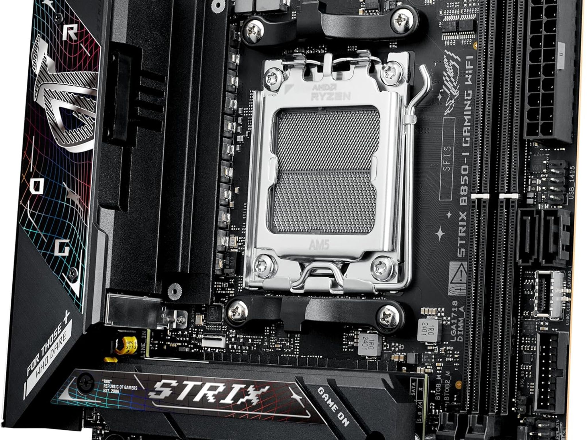 ASUS ROG STRIX B850-I GAMING WIFI AMD B850 AM5 DDR5 Mini-ITX Desktop Motherboard