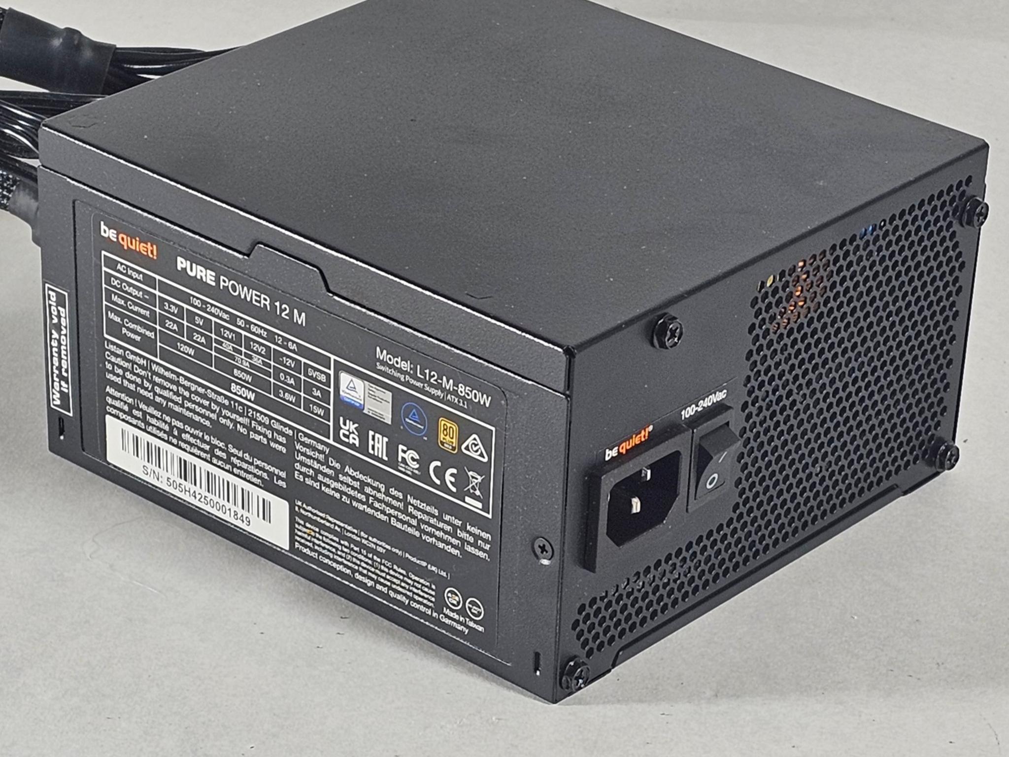 850 Watt PSU be quiet! Pure Power 12 M Power Supply