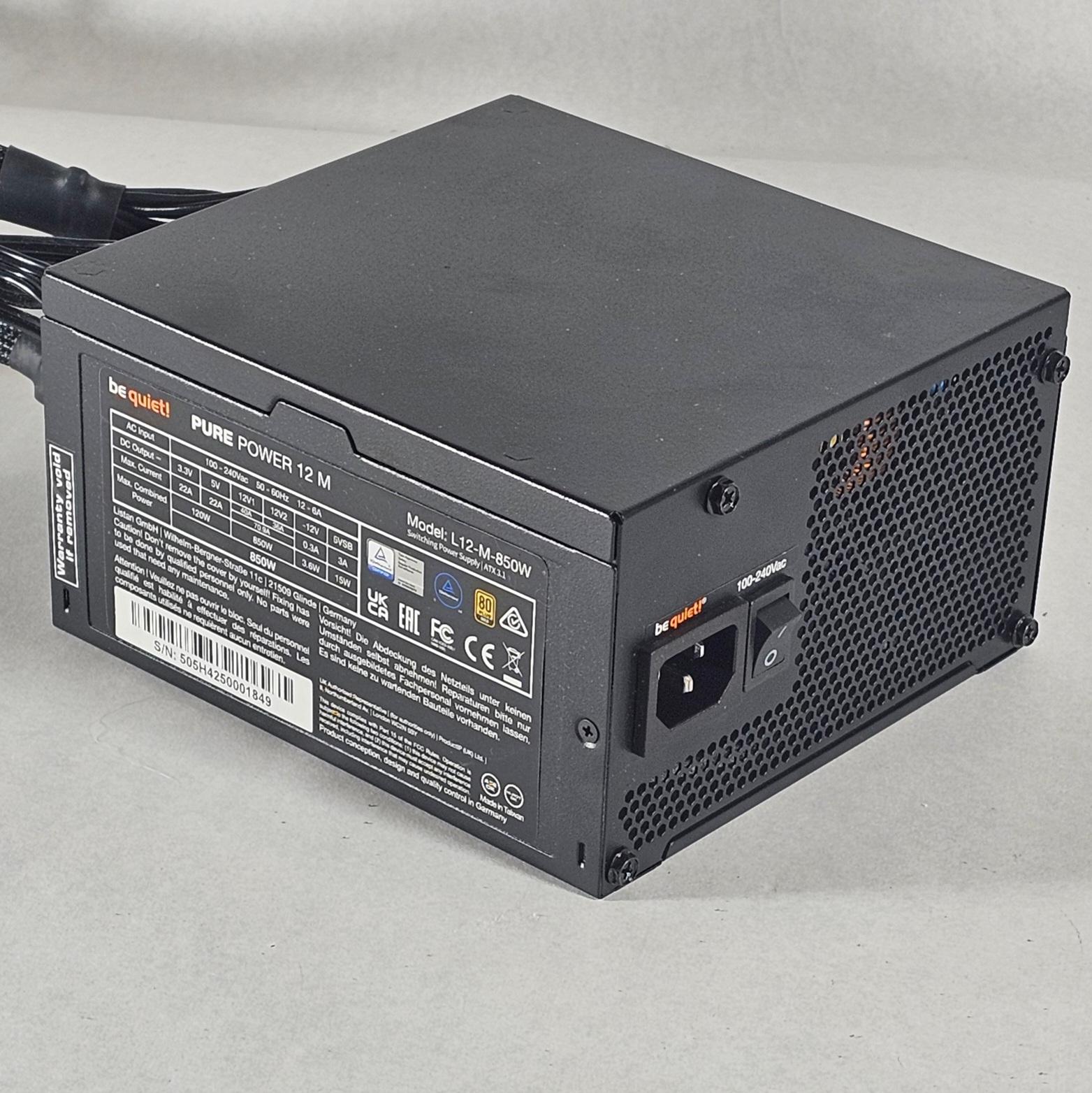 850 Watt PSU be quiet! Pure Power 12 M Power Supply