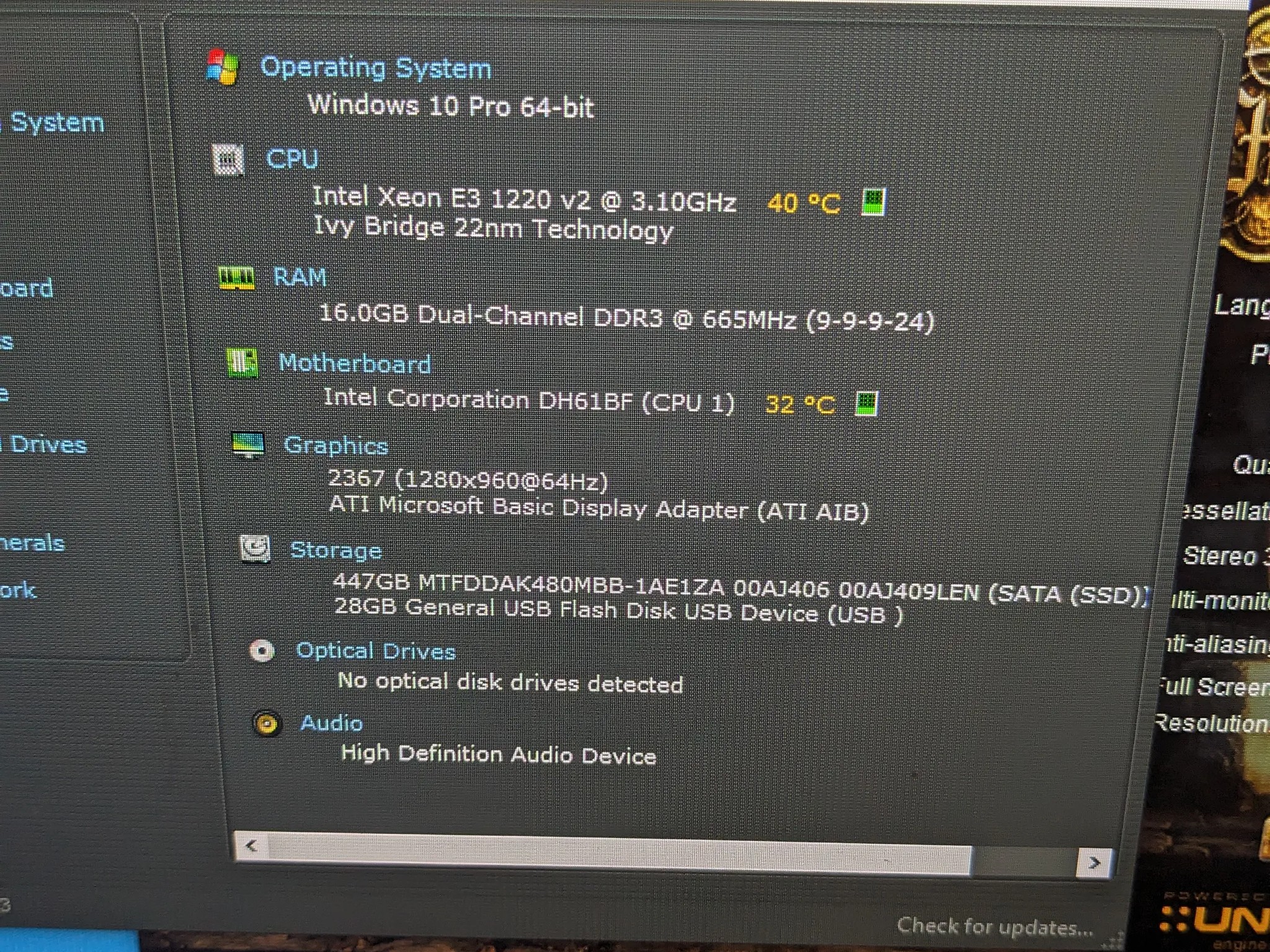FREE SHIP|| "Collapsed Sun"|| Xeon 1220v2 (same as i5-3450), 16GB RAM, HD 6970 2GB, 480GB SSD, Win10