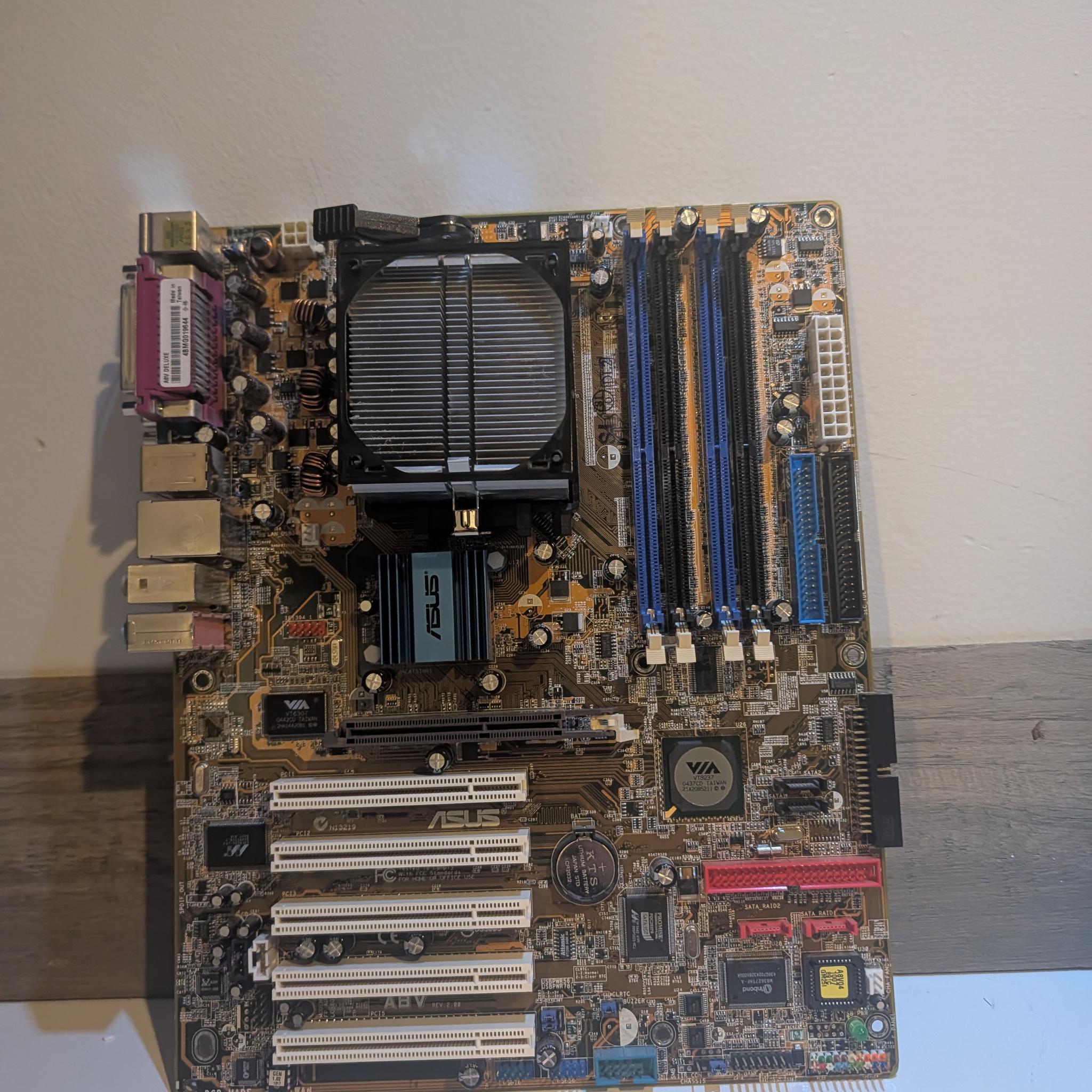 RETRO ASUS CPU Motherboard Cooler combo