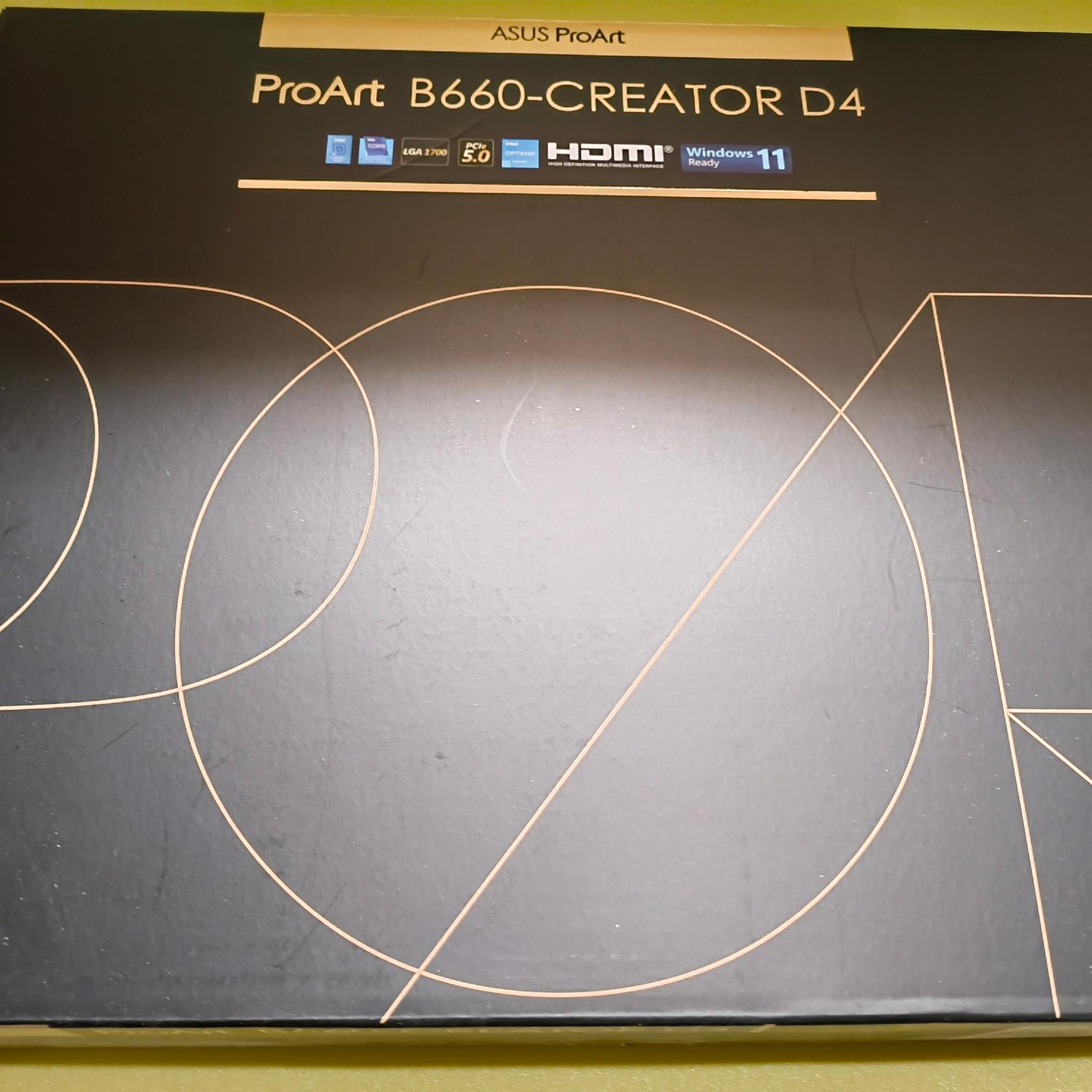 Asus B660-Creator D4 + Intel Core i5-12490F