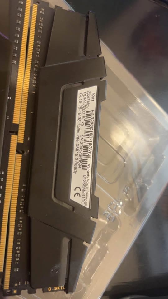 G.Skill Ripjaws V 16GB (2x8GB) 3200mhz DDR4