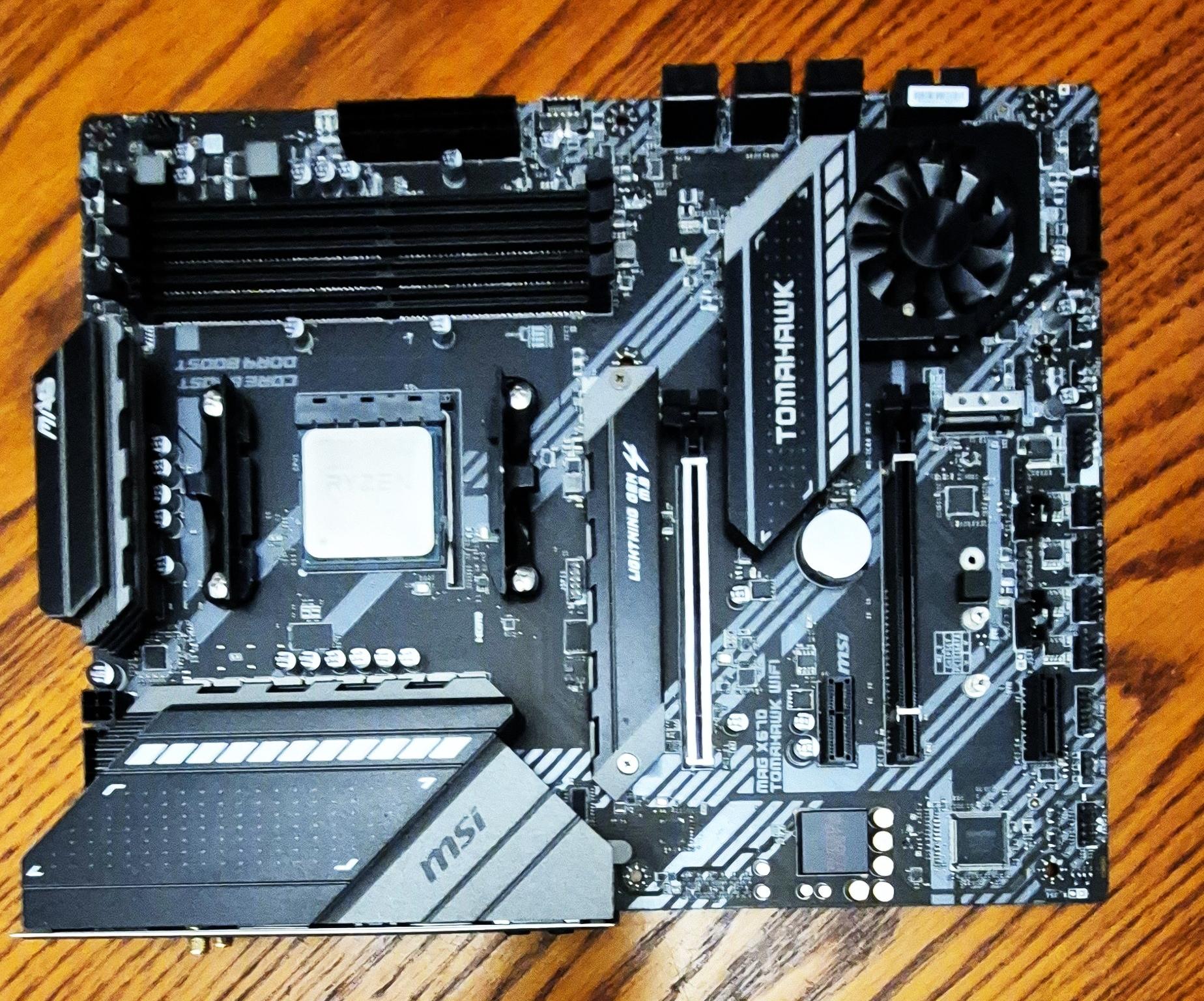 Pre-Owned  MSI X570 Tomahawk, Ryzen 9 5950X, New ARGB ICEMOON Liquid Cooler, 32GB RAM, ASUS 8GB VC