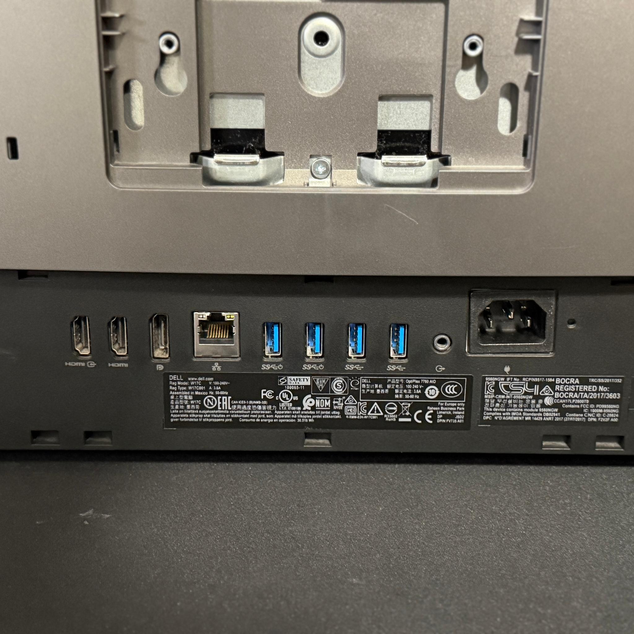 Dell OptiPlex 7760 AIO | i7-8700 | 32GB RAM | 1TB NVMe | Webcam