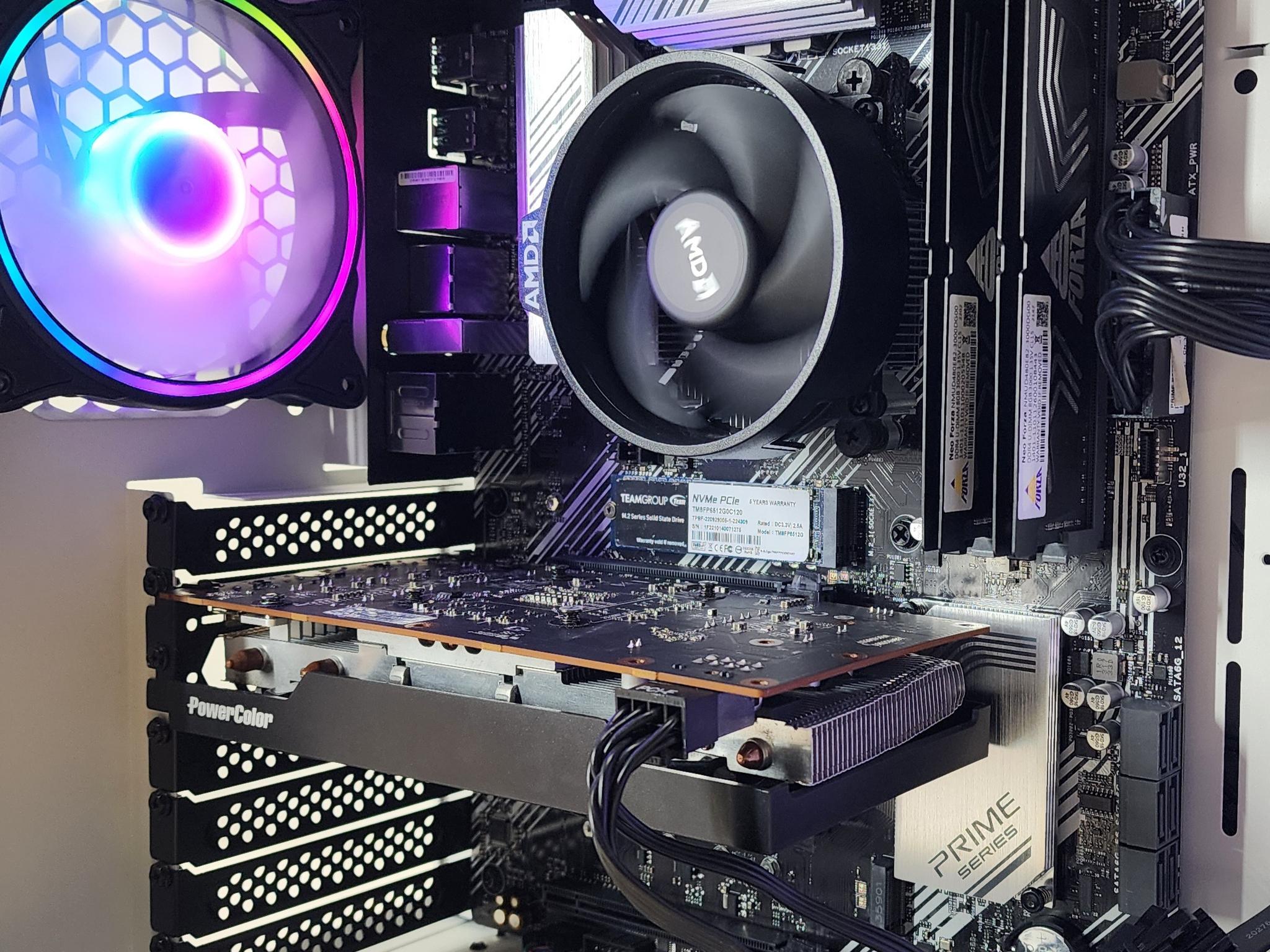 Gaming PC Ryzen 7 3800X 16GB RAM 512GB SSD RX 6600 8GB Windows 11 Computer