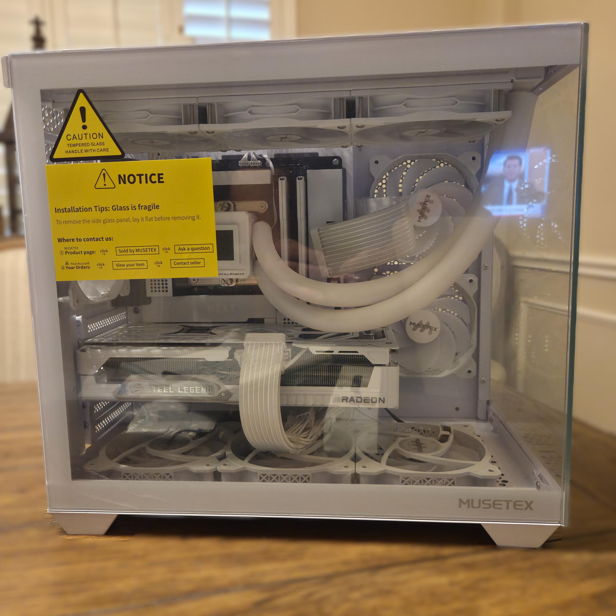Blizzard! ❄️ | RX 9070 XT Gaming PC | Intel i5-14600K | 32GB DDR5 | 1TB Gen4 NVMe | 2" LCD Display!
