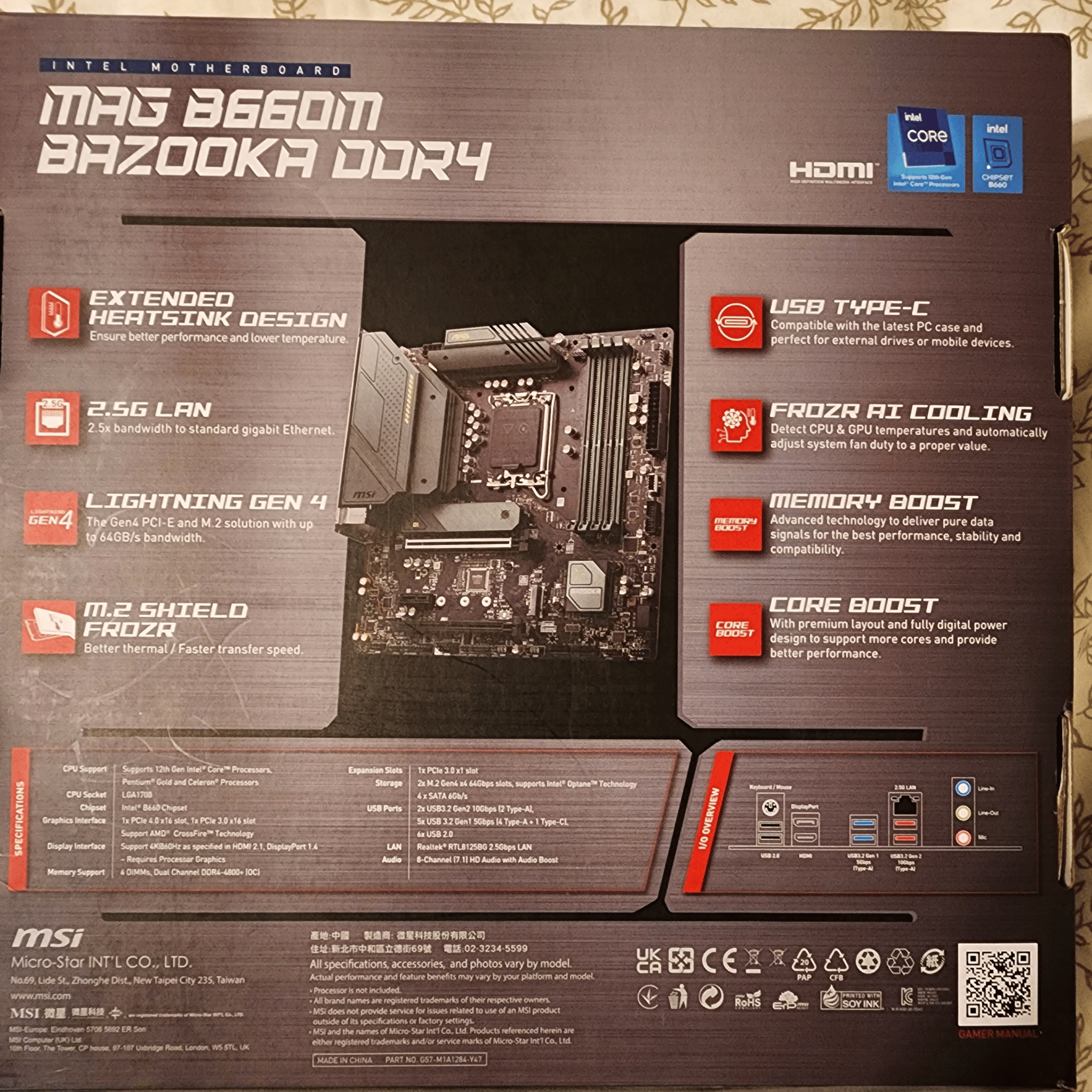 Open 📦! MSI MAG B660M Bazooka DDR4