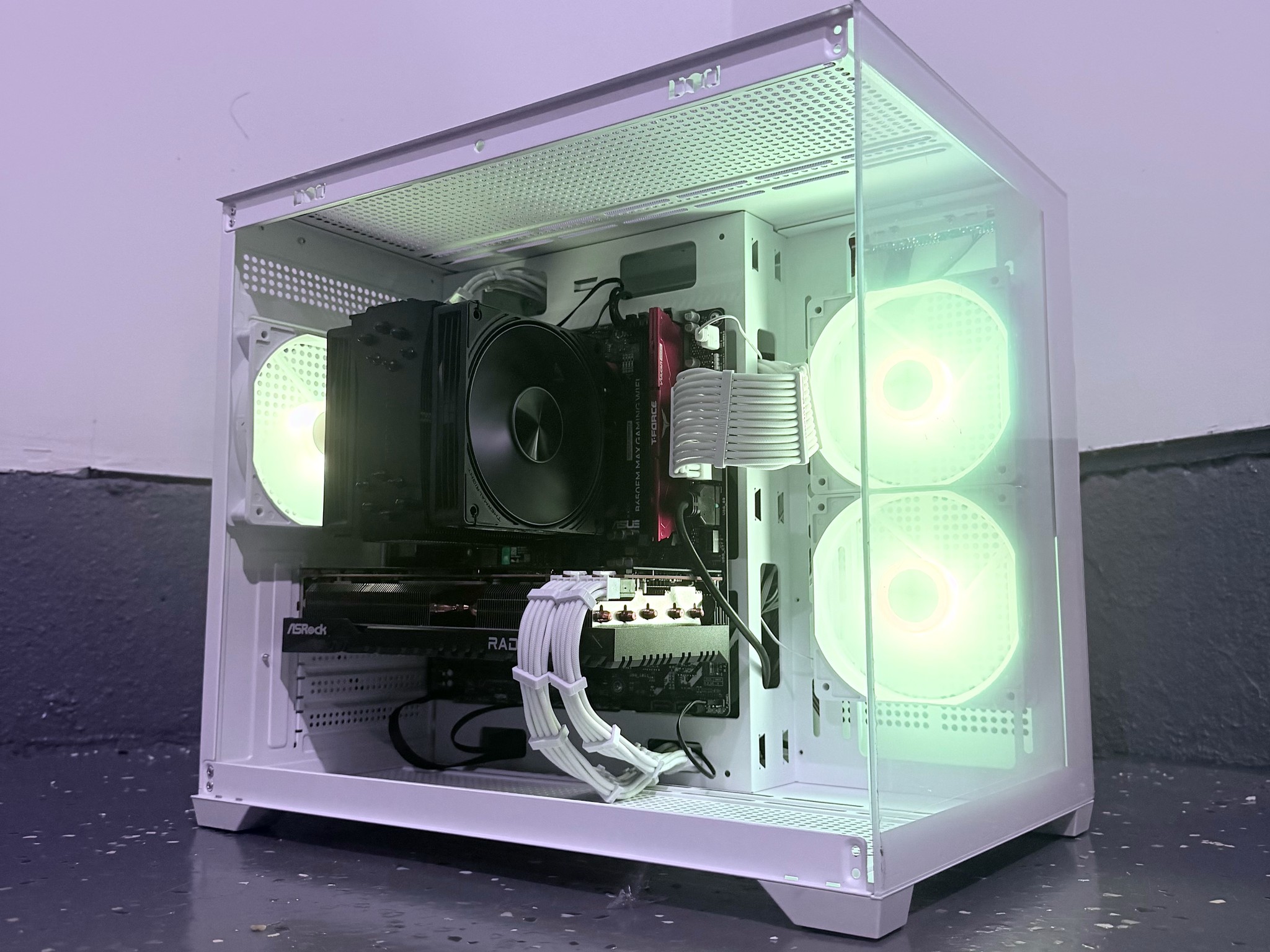 🌈"Glacial Shadow"⚪️ | 1440p Gaming | RX 7700 16GB | Ryzen 7 8700F | 16GB DDR5 | 1TB SSD | Free Ship