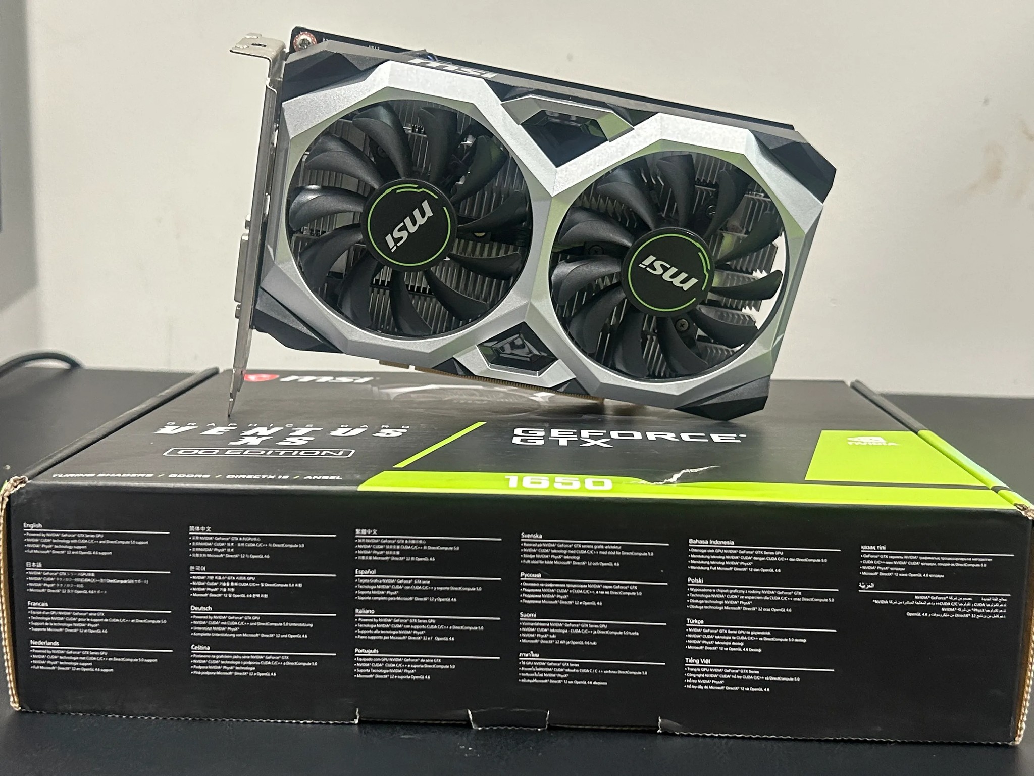 MSI NVIDIA GTX 1650 VENTUS OC EDITION 4GB GDRR6 GRAPHICS CARD WITH BOX!!