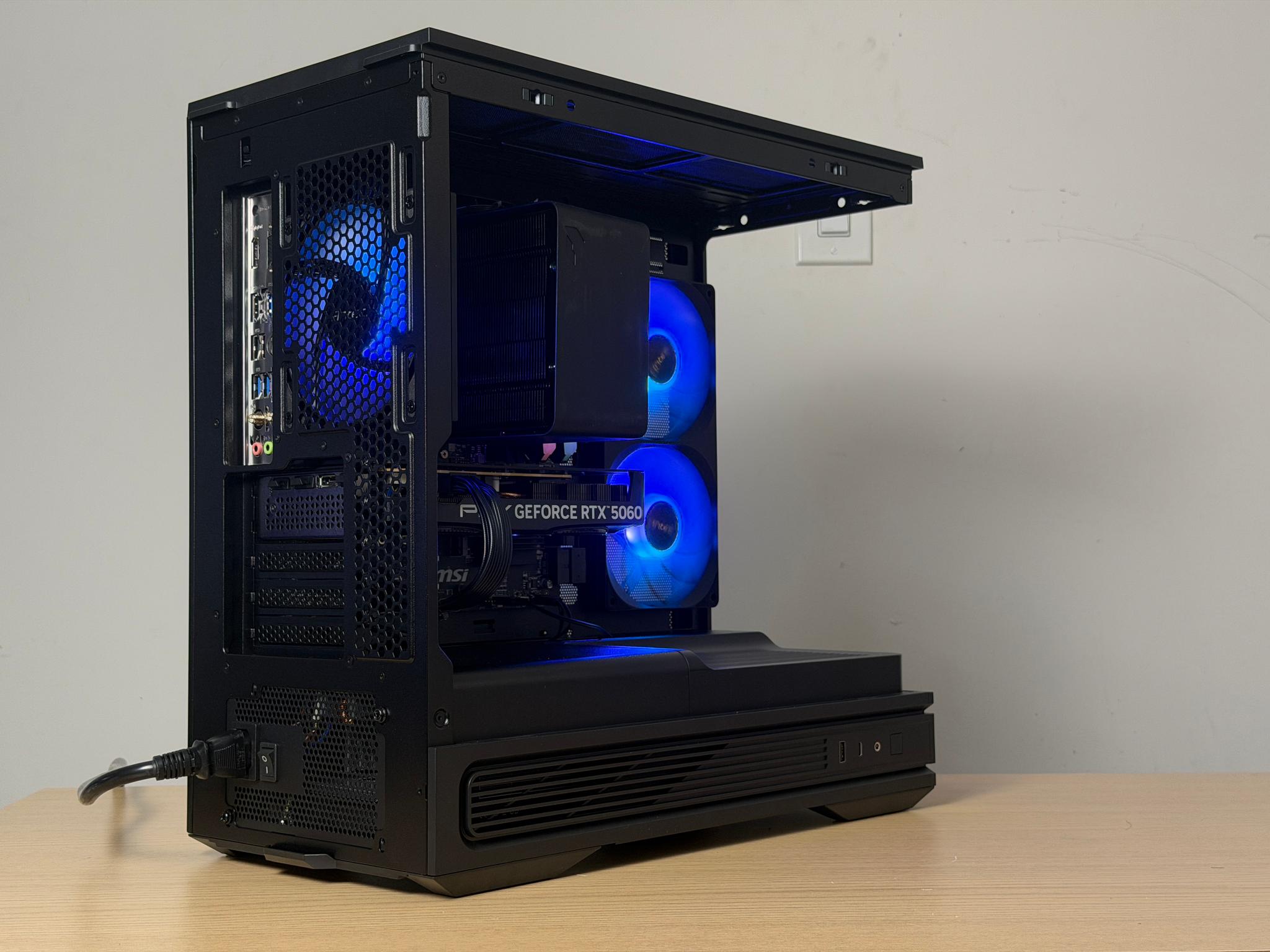 🖤♠️ Black Gaming PC ♠️🖤 RTX 5060 | Ryzen 5 5500 | 16gb RGB RAM | 1TB SSD - WiFi, BlueTooth
