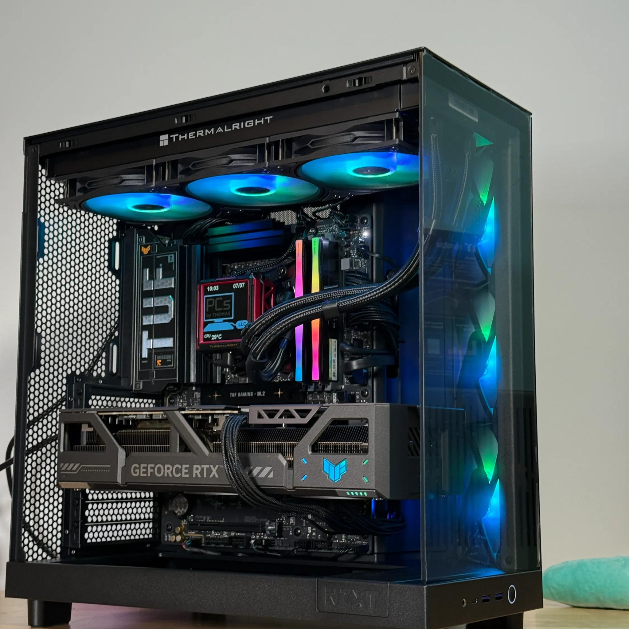 RTX 5090 Ryzen 9950x3d Gaming/Workstation Behemoth 64gb DDR5 4TB SSD