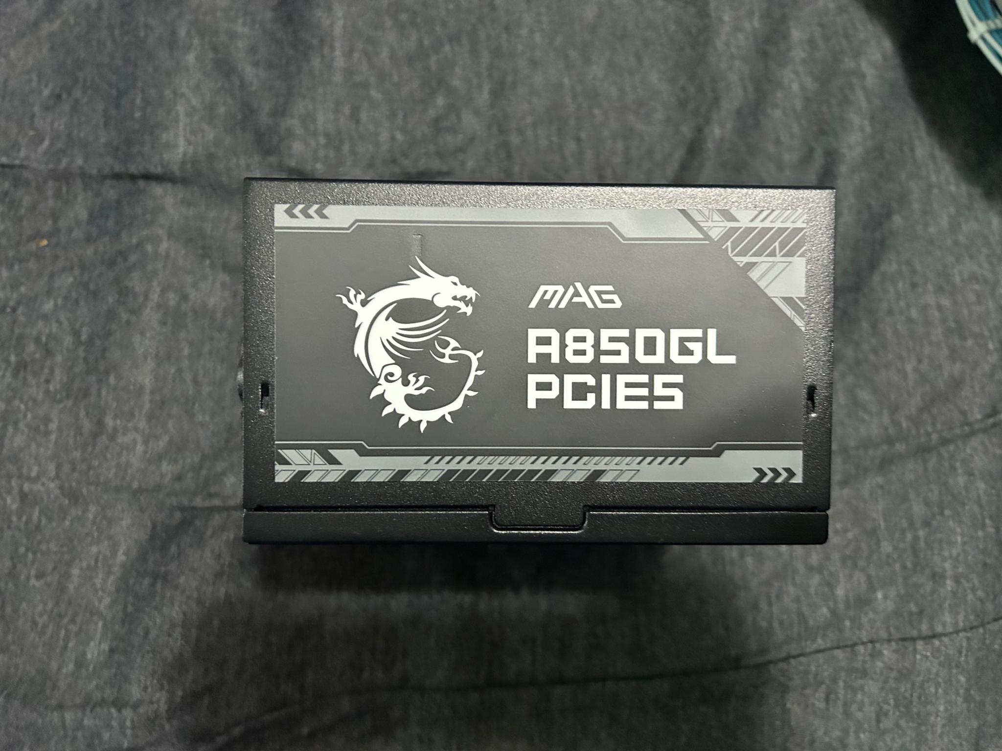 850W MSI MAG A850GL with custom cables!