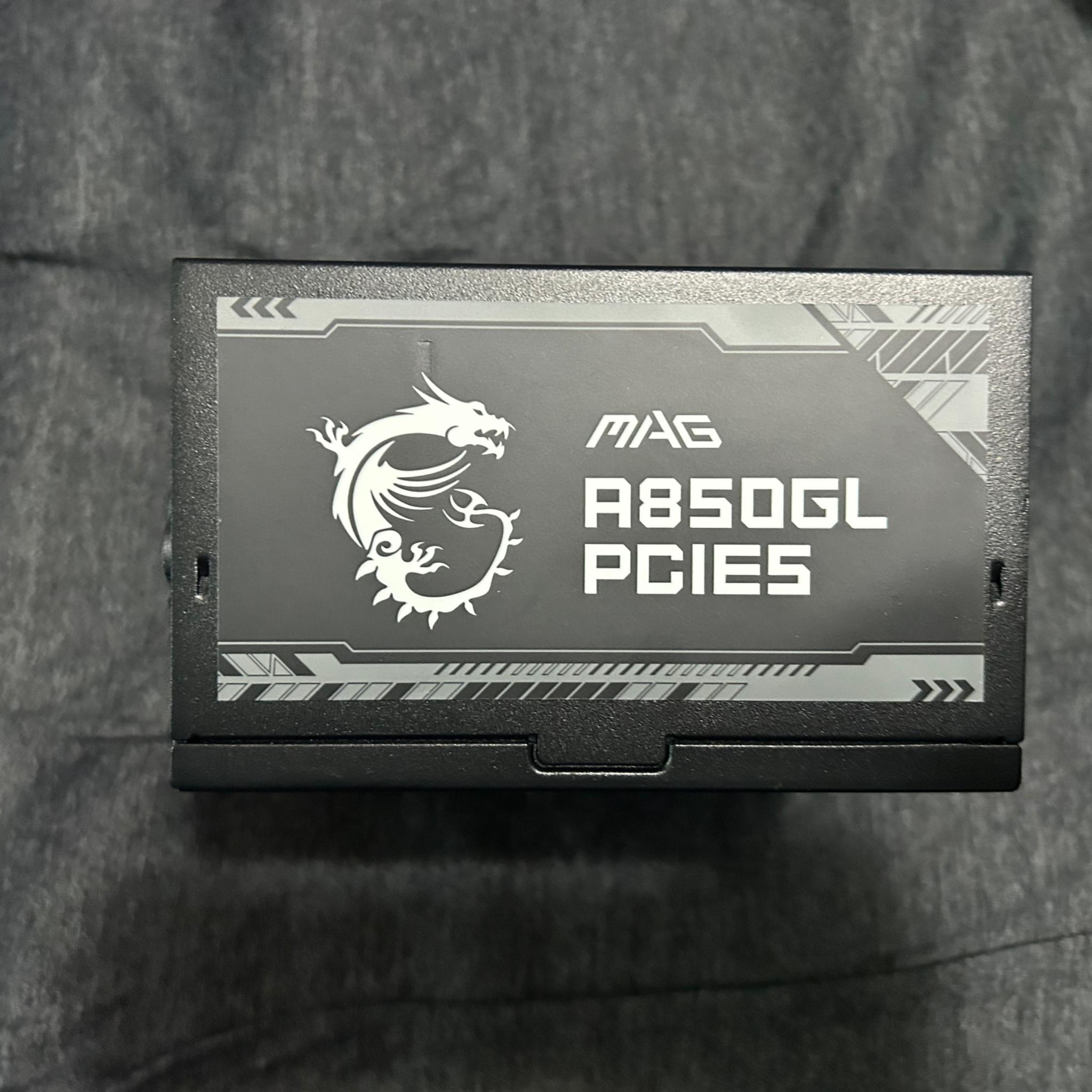 850W MSI MAG A850GL with custom cables!