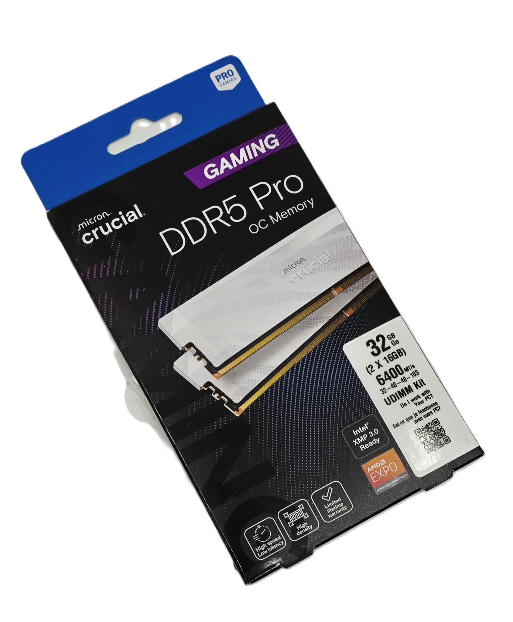 Crucial Pro Overclocking 32GB DDR5-6000 (2x16GB) New Sealed RAM KIT