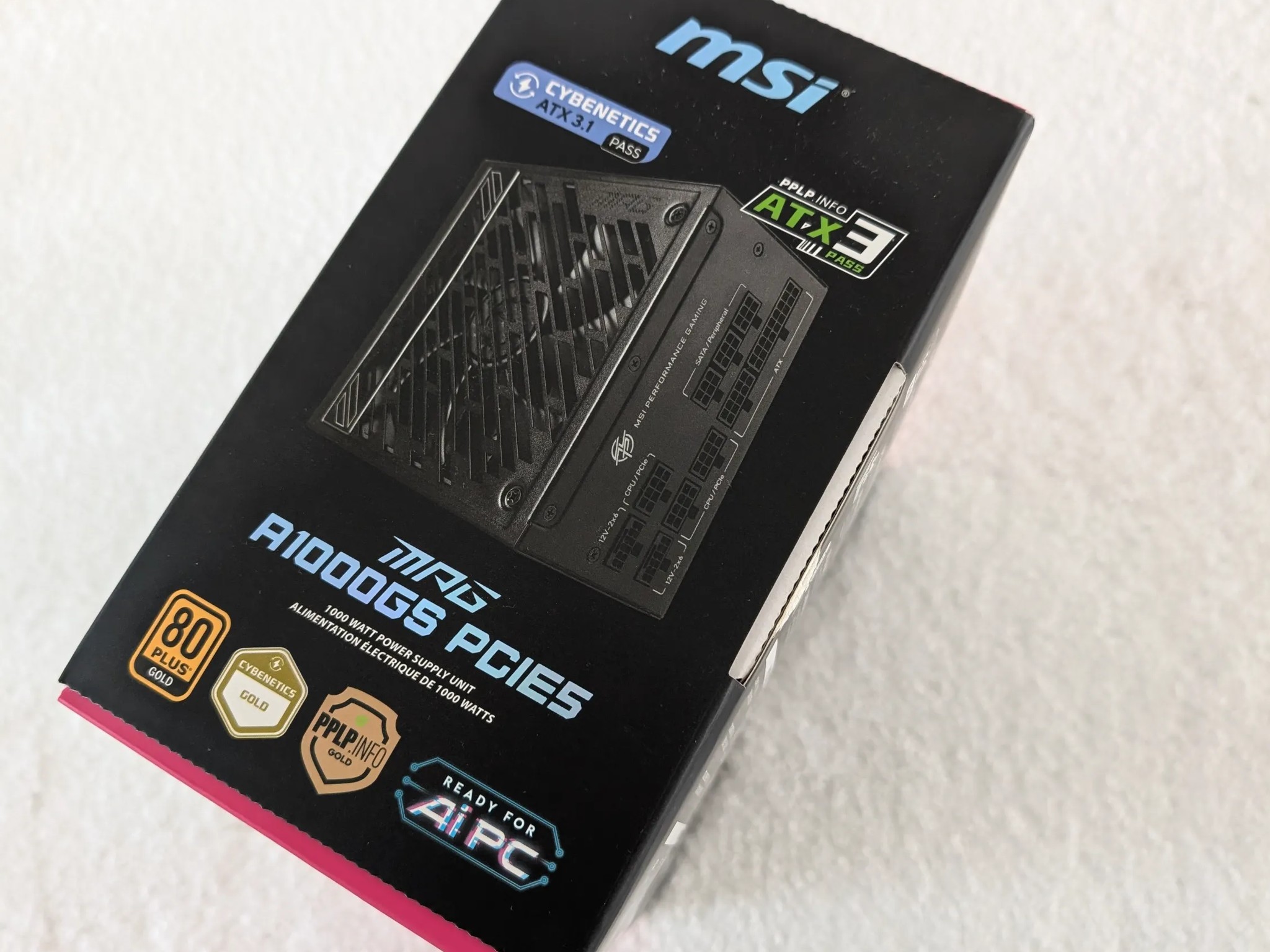 MPG A1000GS PCIE5 1000W Power Supply