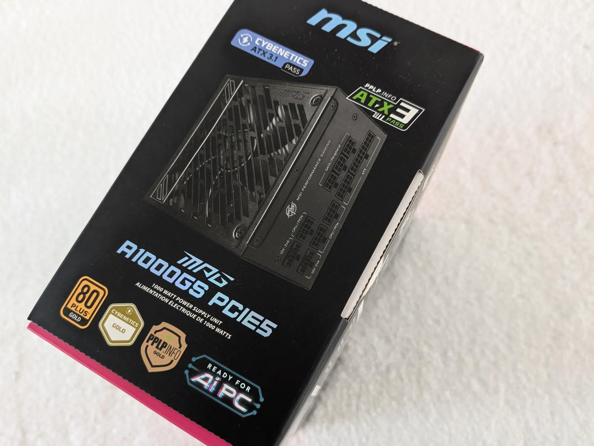 MPG A1000GS PCIE5 1000W Power Supply