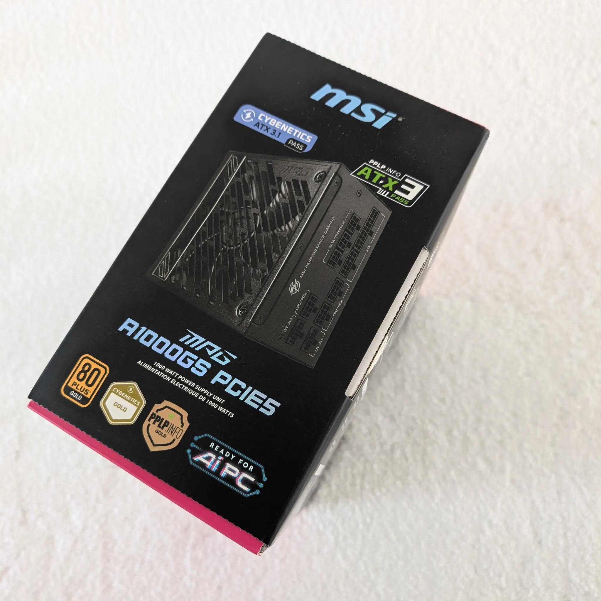 MPG A1000GS PCIE5 1000W Power Supply