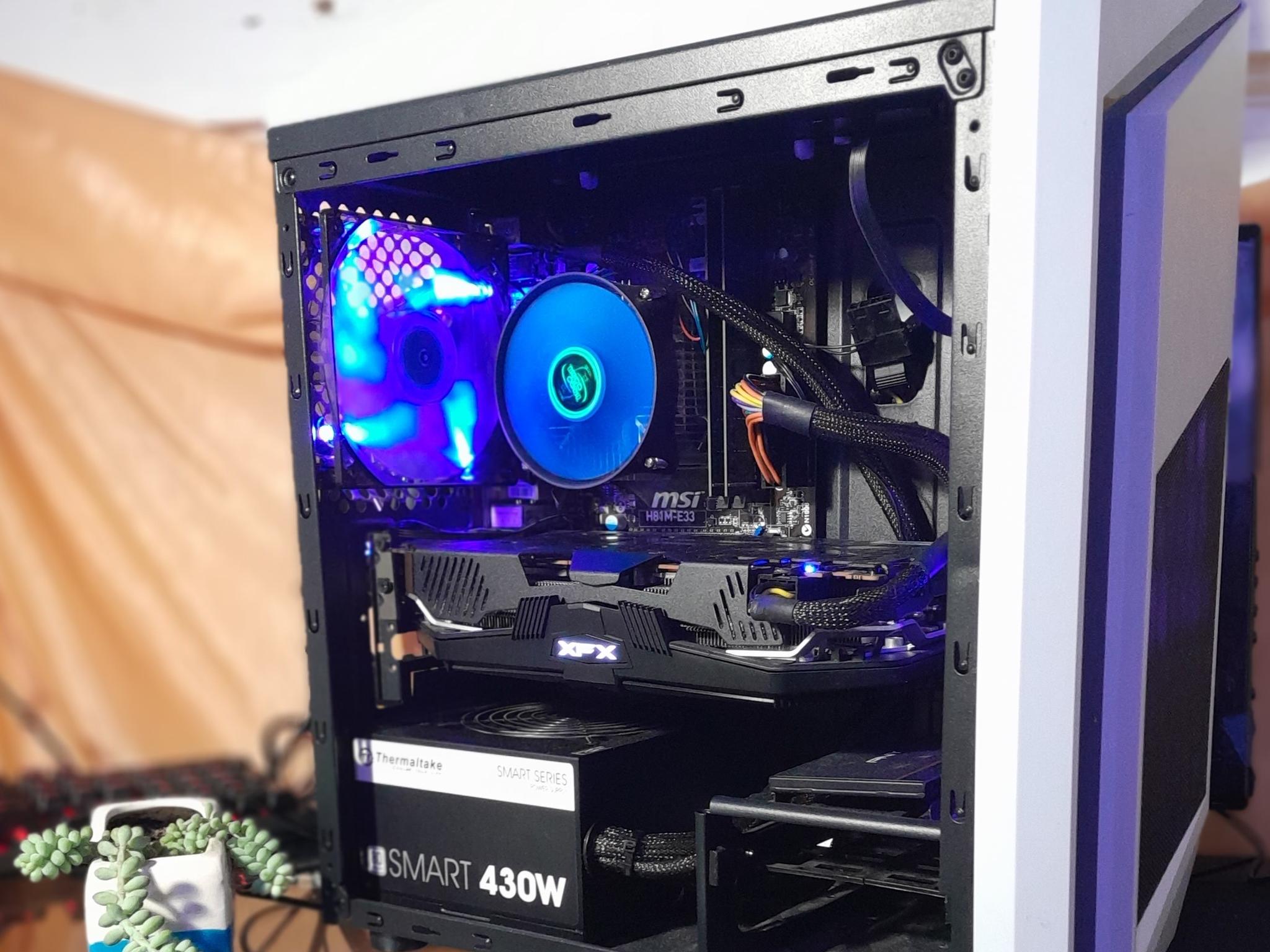 AAA gaming pc! i7-4790k with RX 5600XT and 222 gb SSD. BONUS 60HZ TV! Fortnite, MW3 2023 ready!
