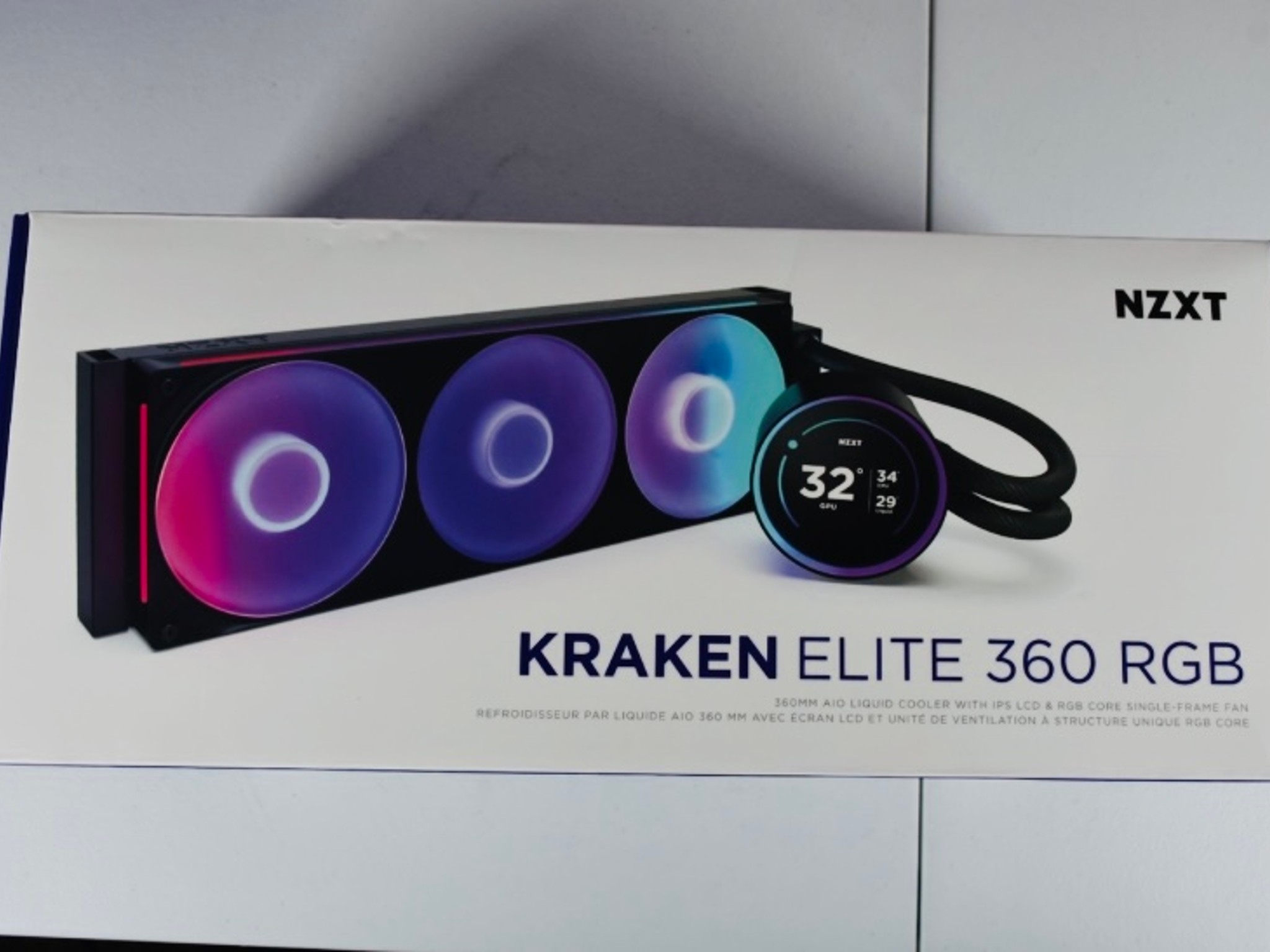 NZXT Kraken Elite 360 RGB 2024 Liquid Cooler - Black