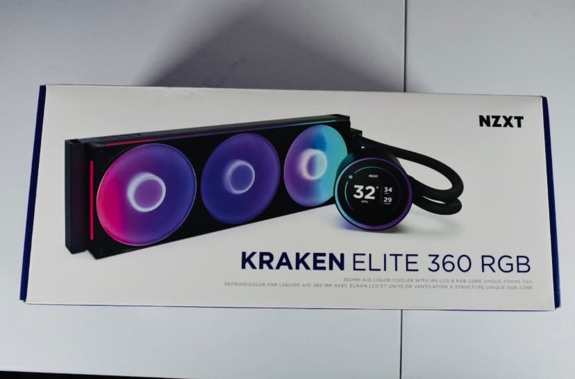 NZXT Kraken Elite 360 RGB 2024 Liquid Cooler - Black
