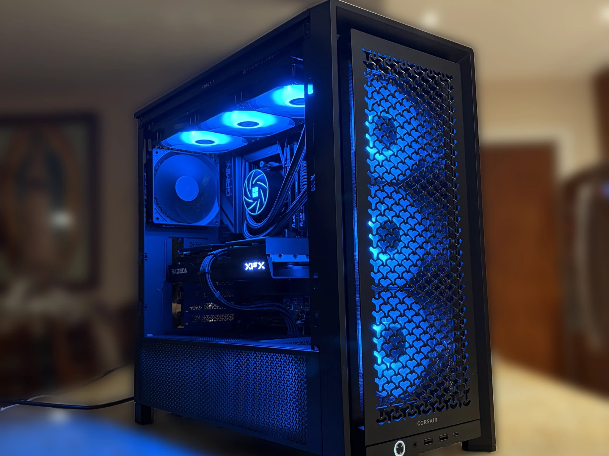 Black Gaming PC | 9060XT 16GB | Ryzen 5 7500F | 32GB 6000 mhz RAM | 1TB SSD | ON BOARD WiFi + BT