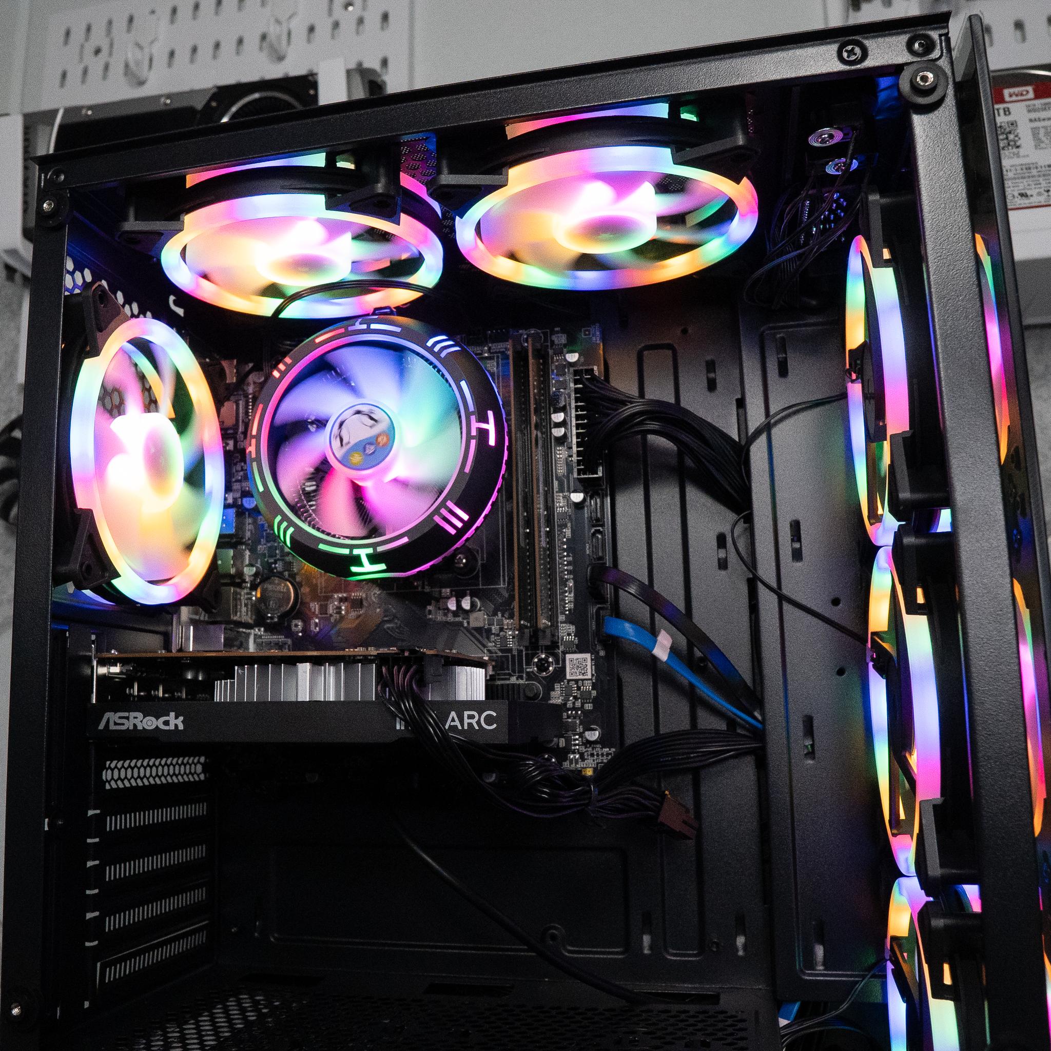 🍬🌠 BUDGET - FORTNITE Ready GAMING PC | RYZEN 5 1600X | INTEL ARC A380 6GB | 16GB DDR4 RAM | 1.25TB |