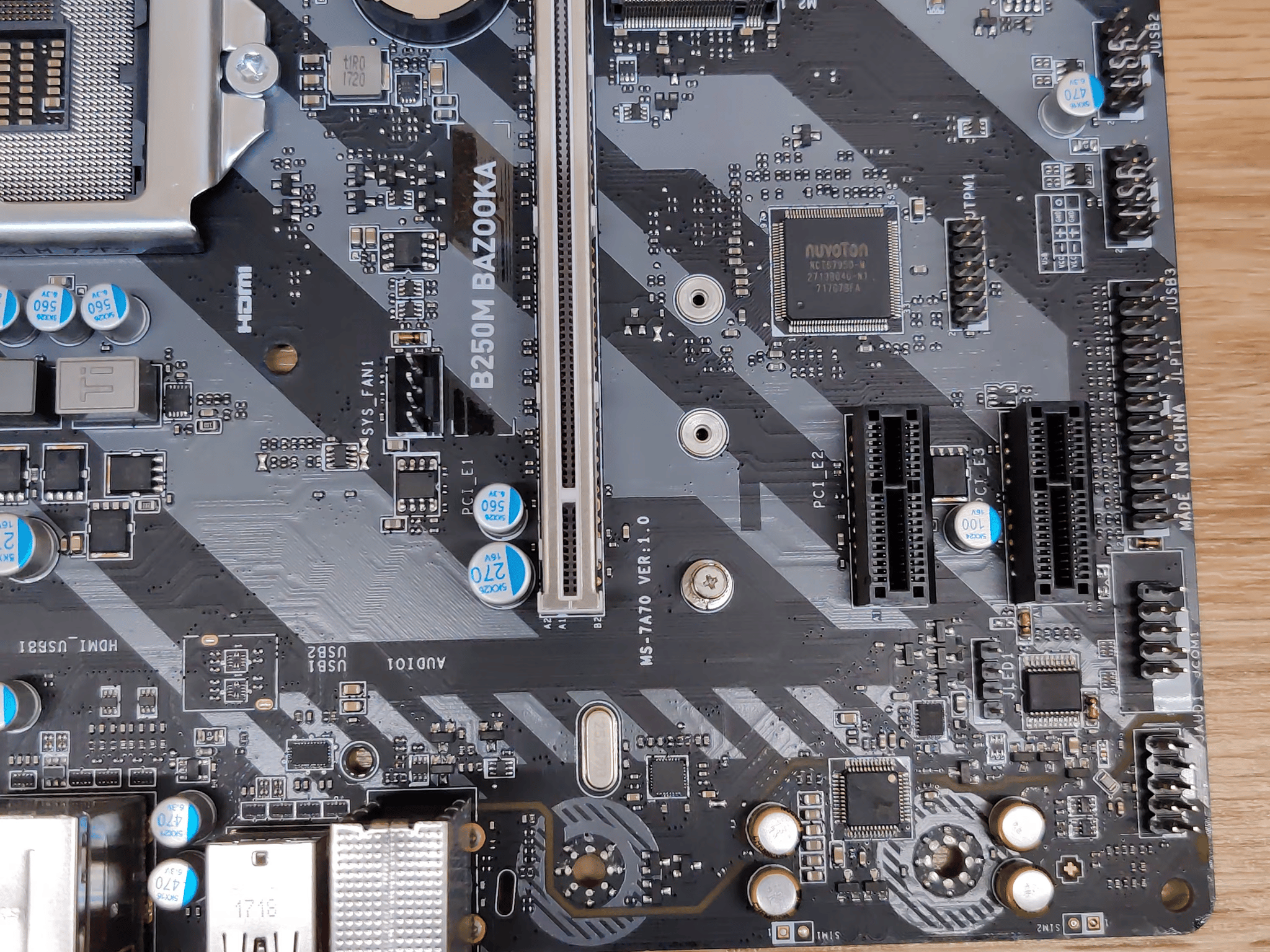 MSI B250M BAZOOKA Micro ATX LGA1151 Motherboard - USED