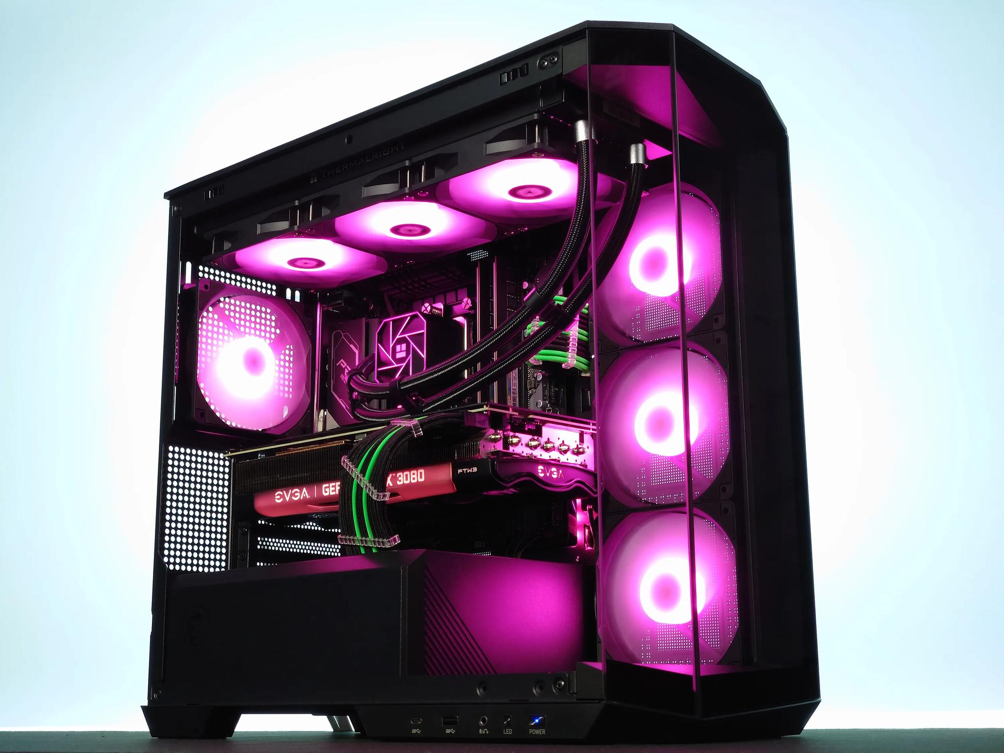 💚🖤Liquid Cooled Gaming PC❇️Nvidia RTX 3080 10GB❇️Intel i7 12700KF 12 core❇️32GB DDR4❇️1TB NVME
